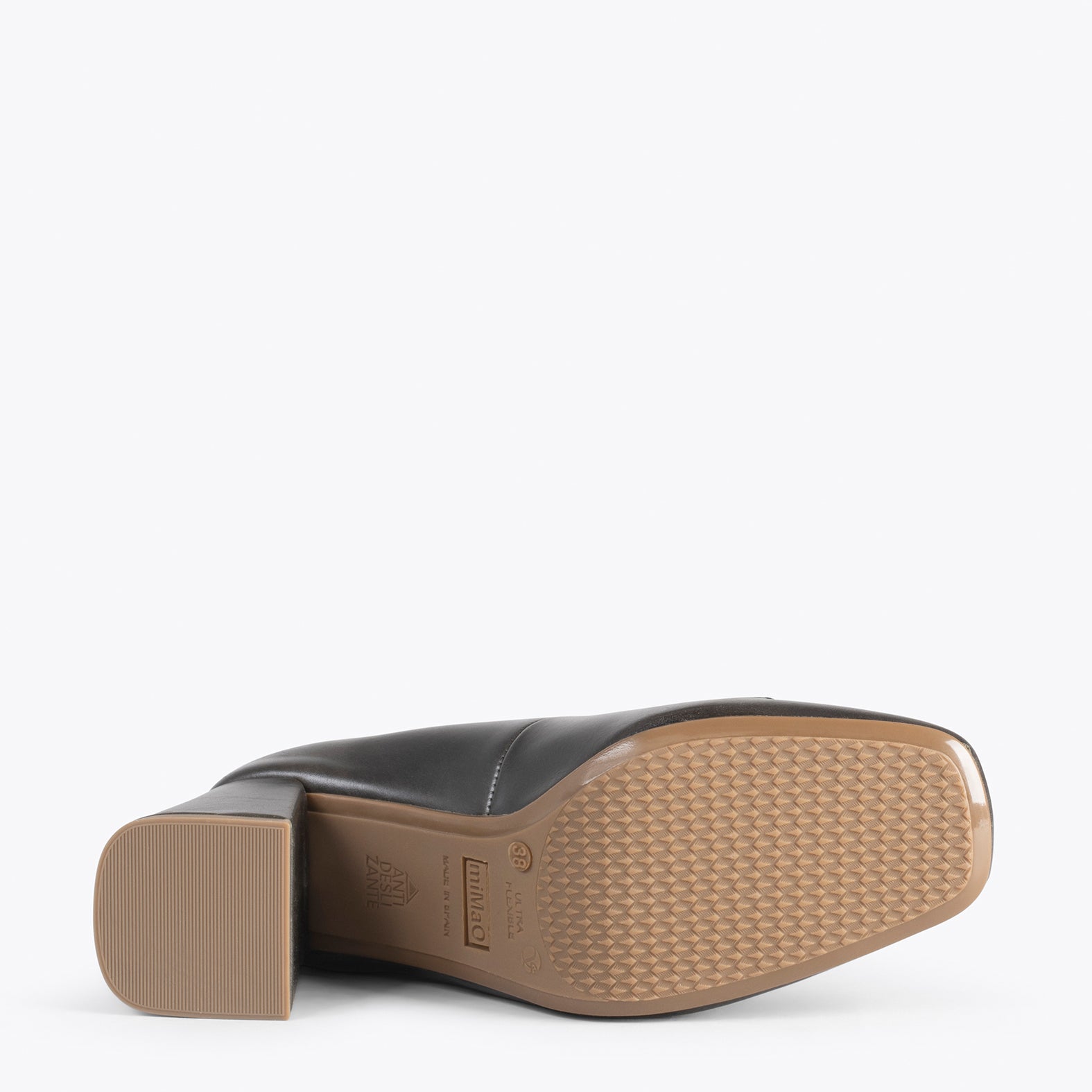 MÍA – Zapatos con tacón bloque VERDE OSCURO - miMaO ®