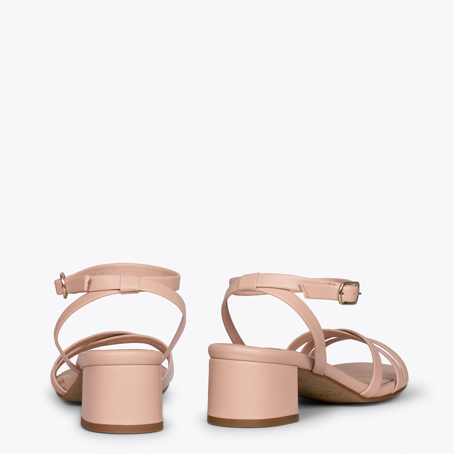 VIENA – NUDE sandals with straps