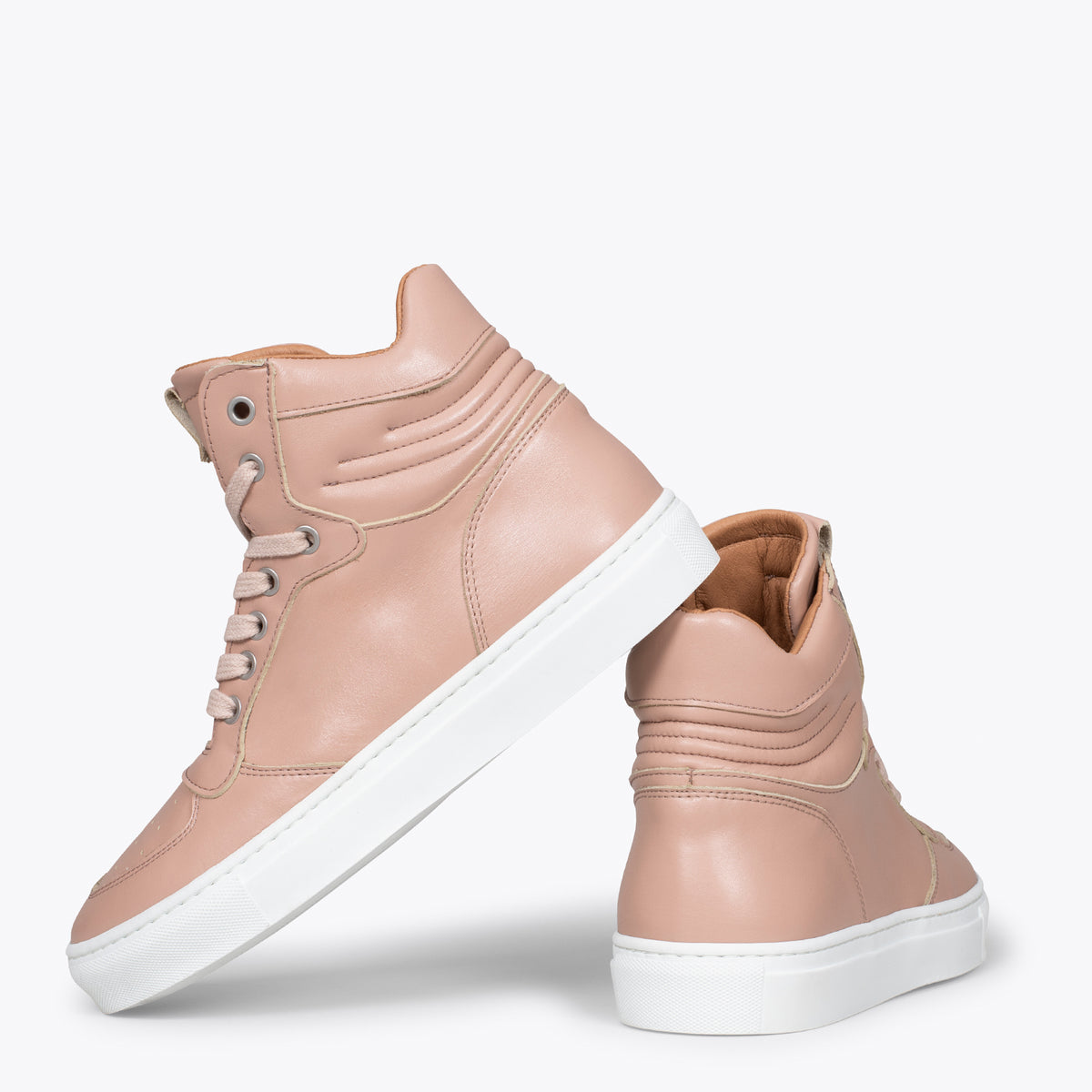 BASKET - Zapatillas altas de mujer NUDE