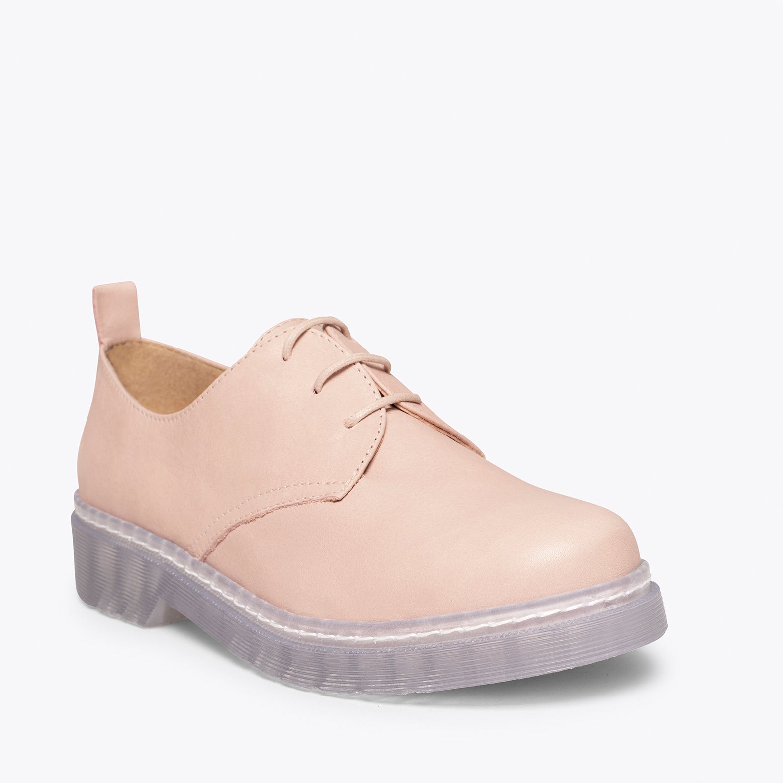 ANGLAIS Chaussure lacets pour femme NUDE