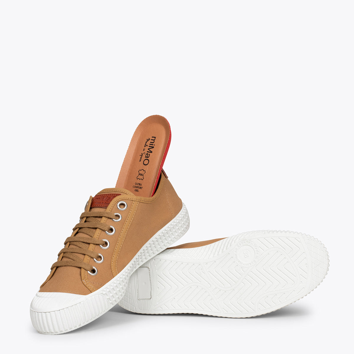 BAMBA Zapatillas de lona MARRONES para mujer