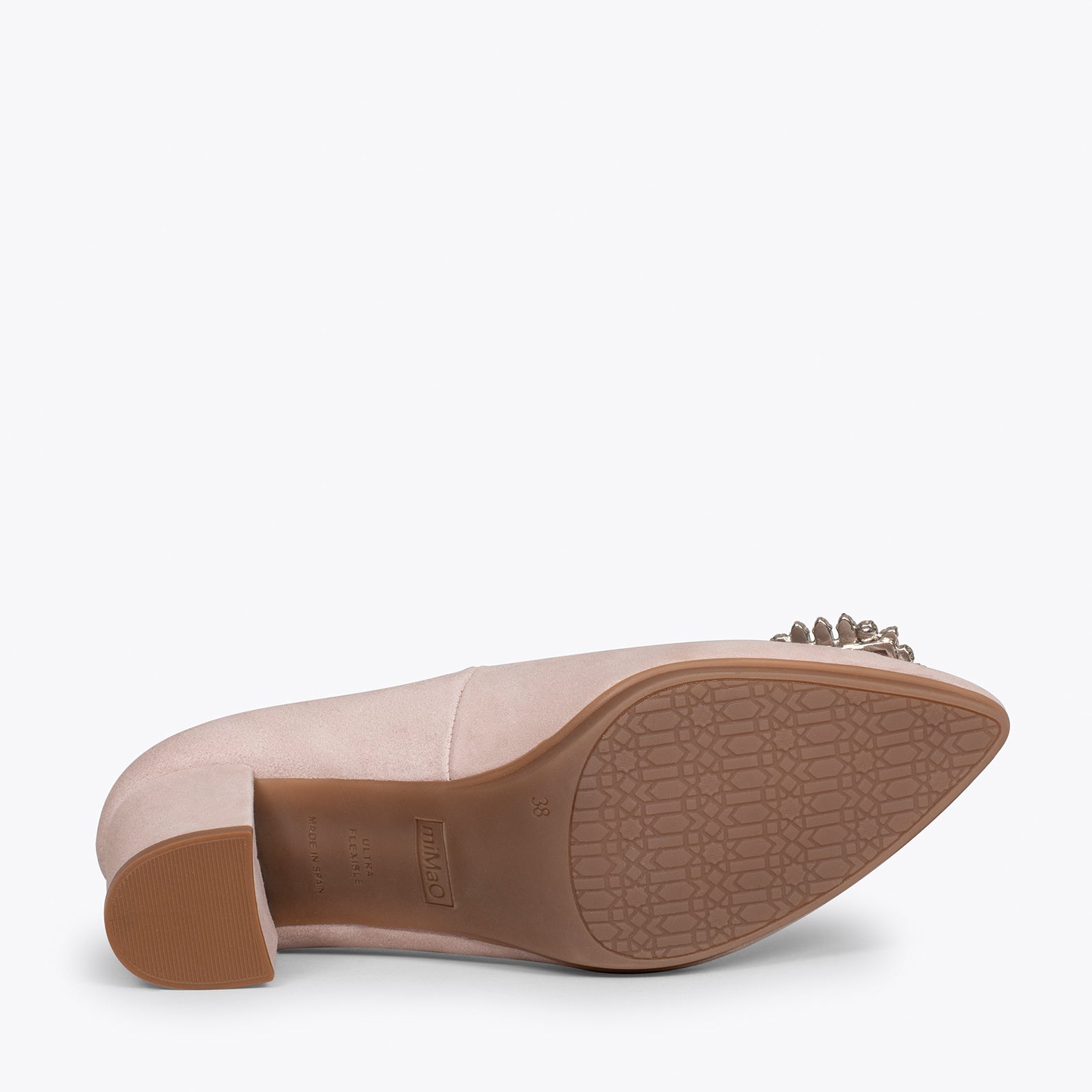 URBAN S CRISTAL Zapatos NUDE de tacón con pedrería