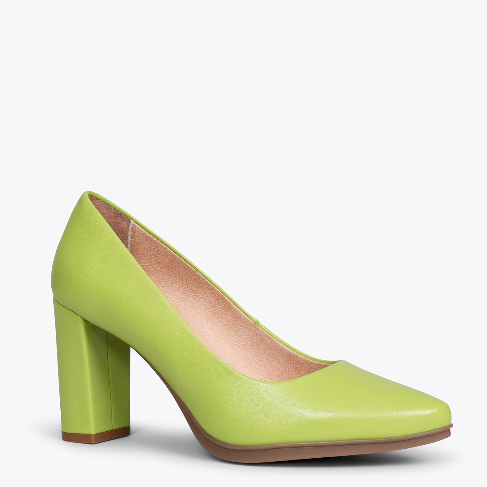 URBAN SOIRÉE - Chaussures à talon haut en cuir nappa VERT PISTACHE