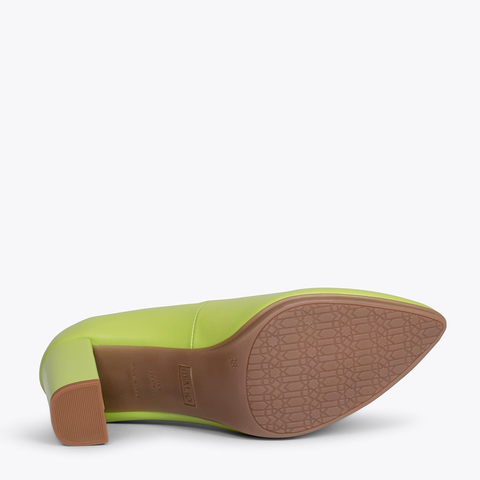 URBAN SALON – GREEN nappa leather high heel