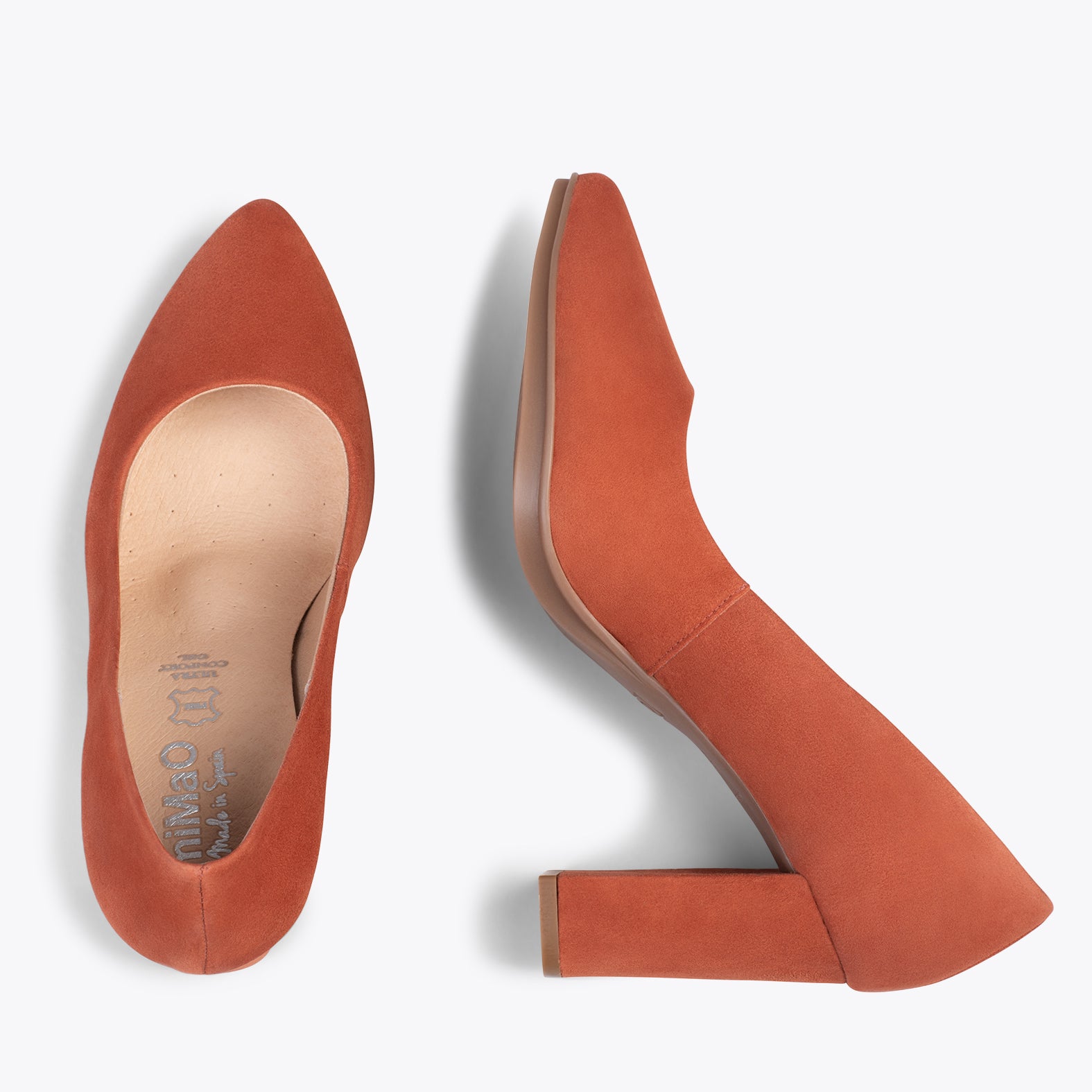 URBAN – BRICK suede leather high heel