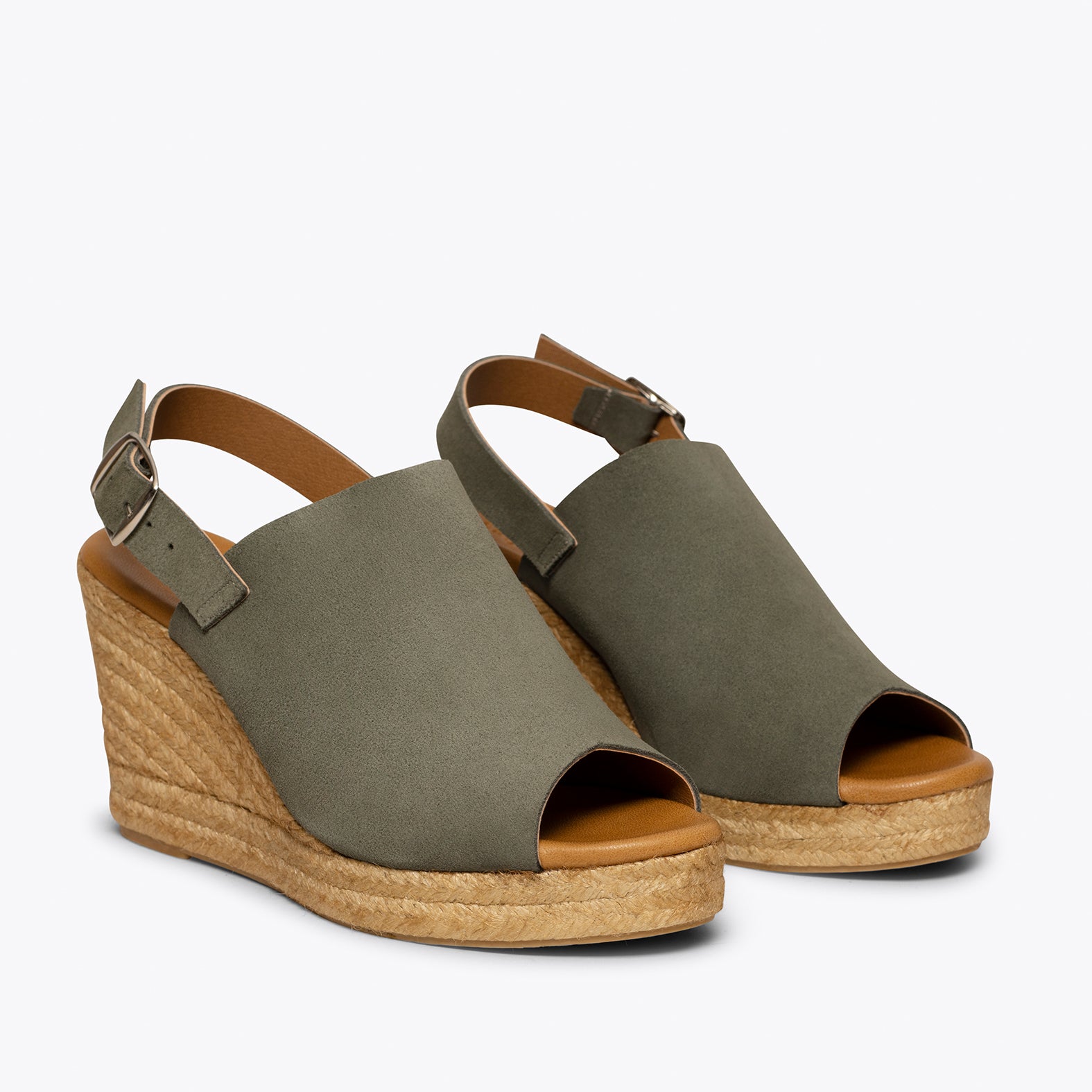 ZENIA KHAKI mule espadrille