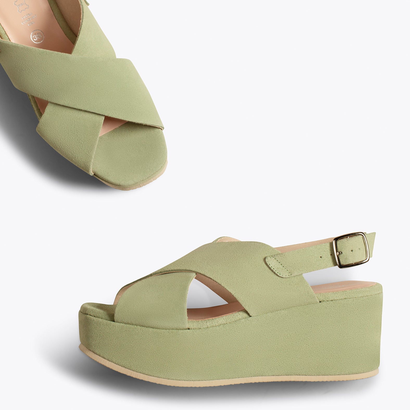 Mara suede cheap platform sandal