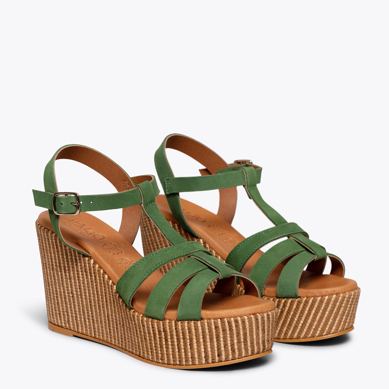 Olive green hotsell platform sandals