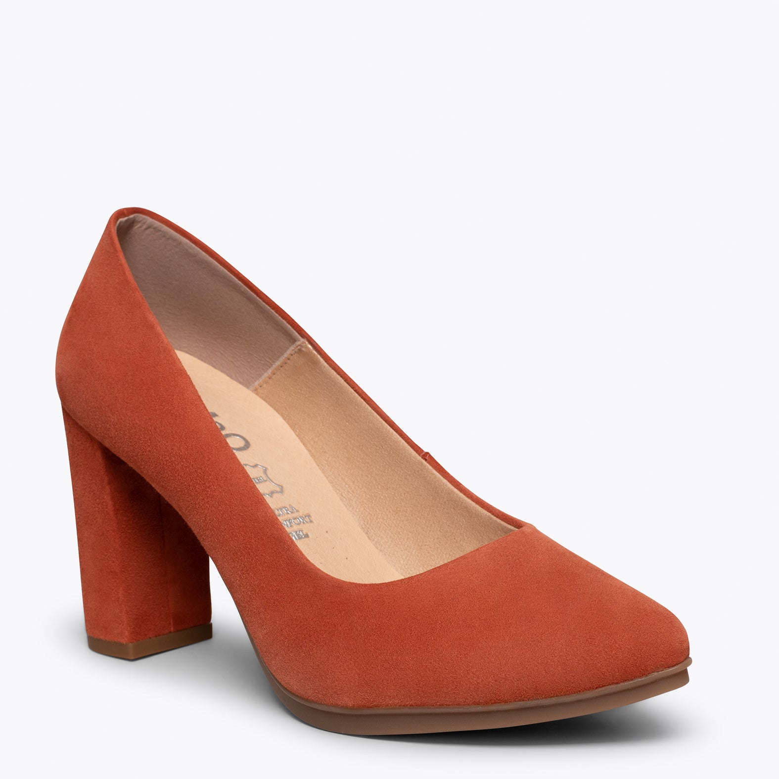 URBAN – BRICK suede leather high heel