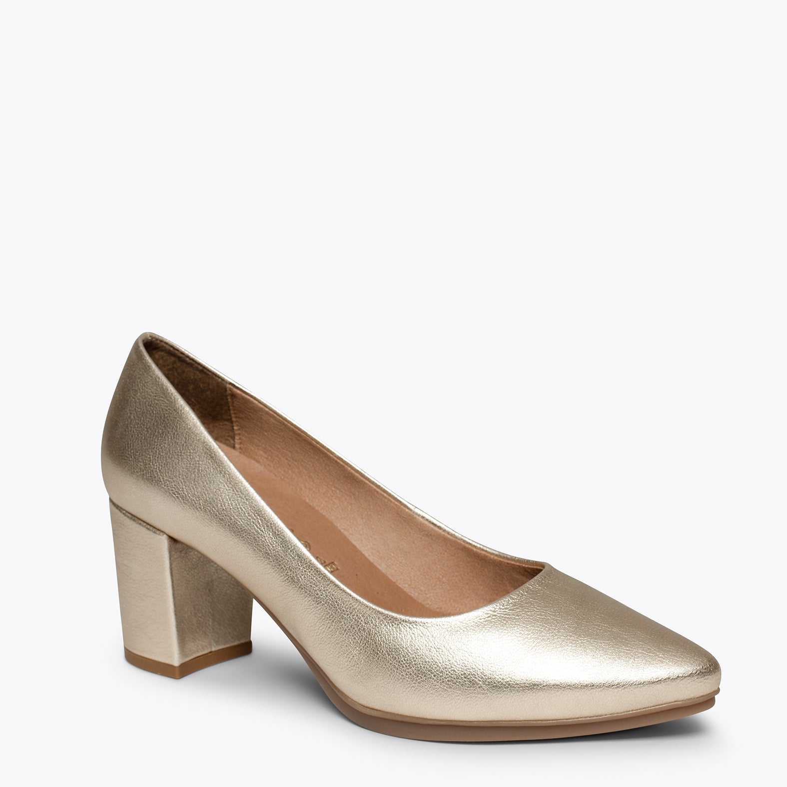 URBAN S SPLASH - Zapatos de piel metalizada PLATINO