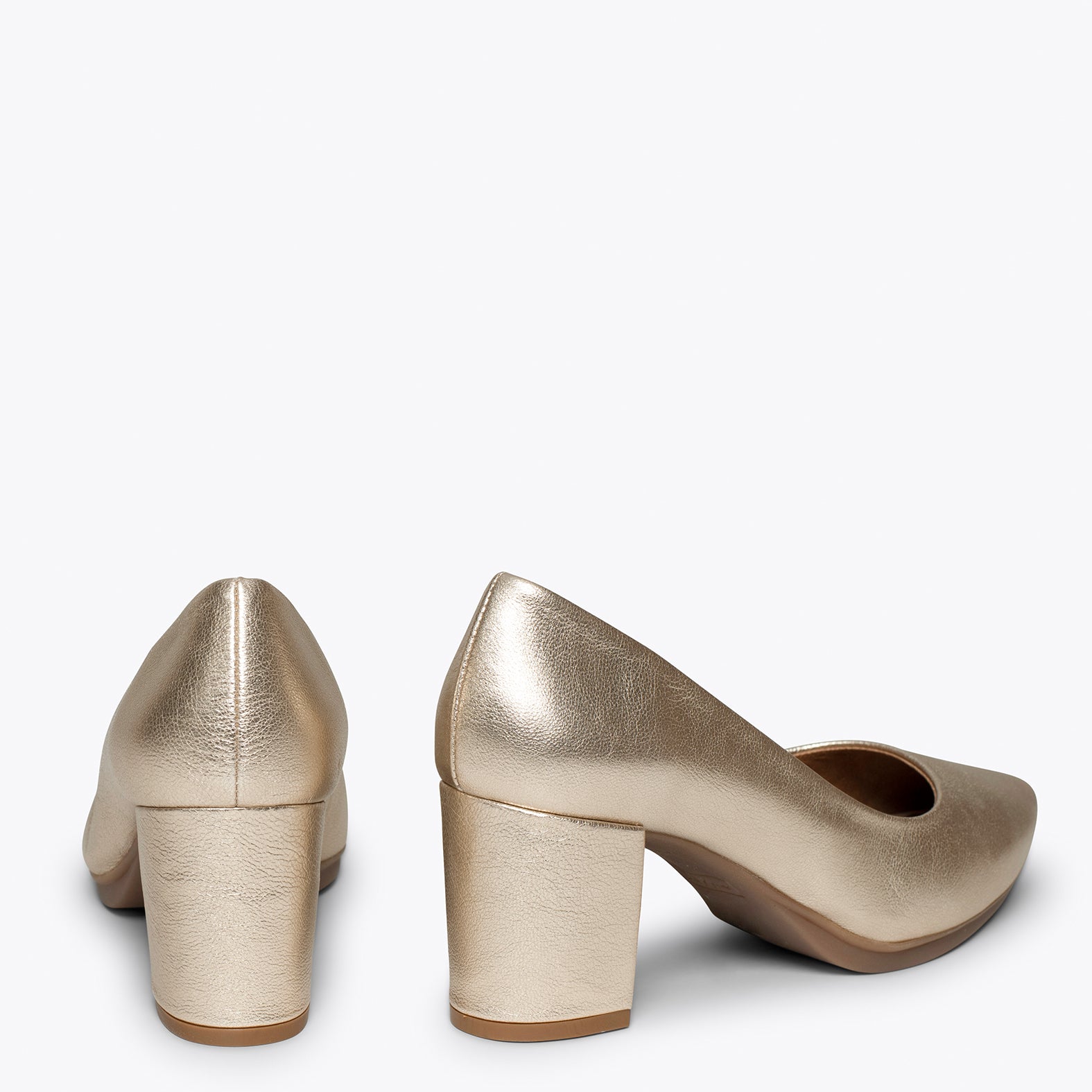 URBAN S SPLASH - Zapatos de piel metalizada PLATINO