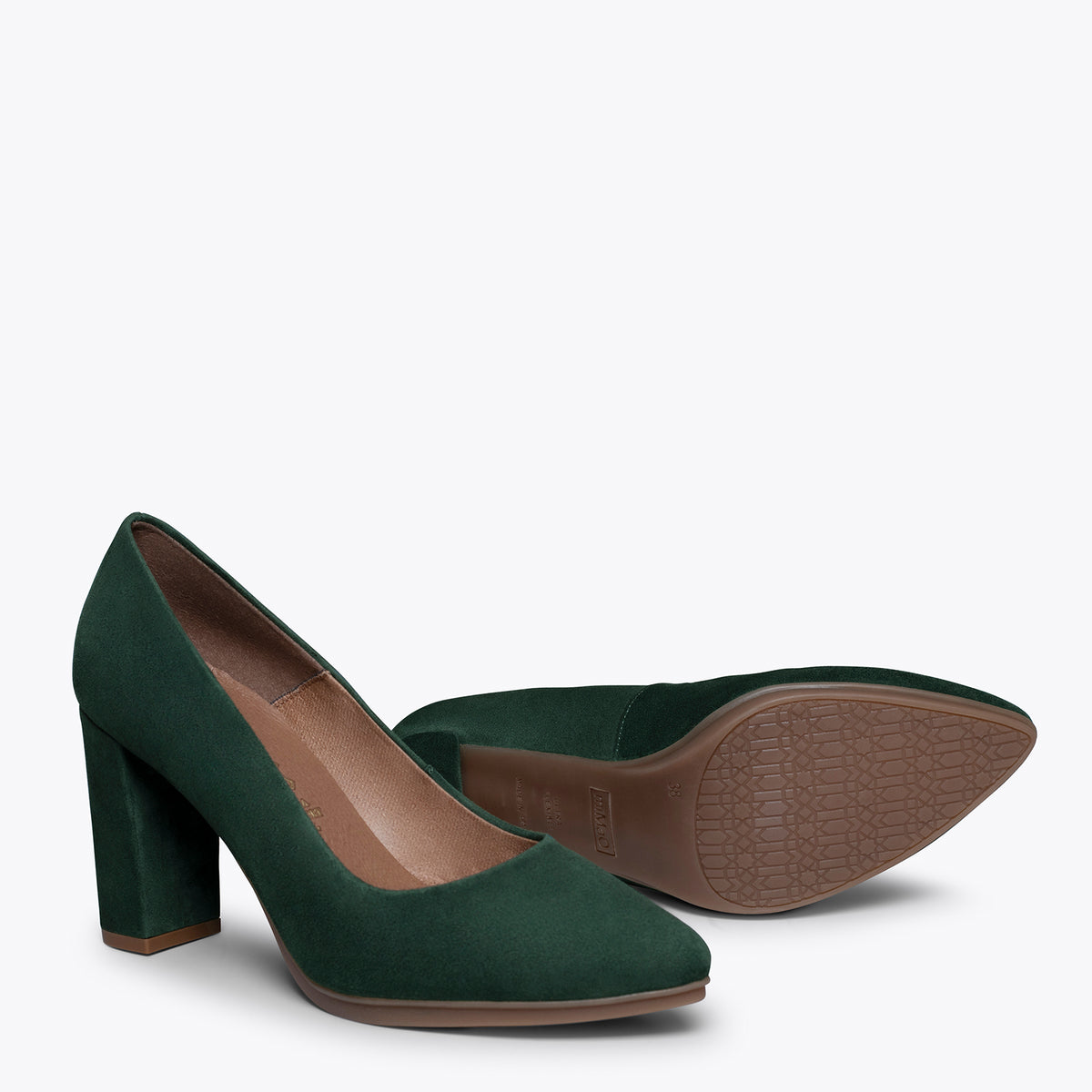 URBAN - Zapatos VERDES de tacón alto