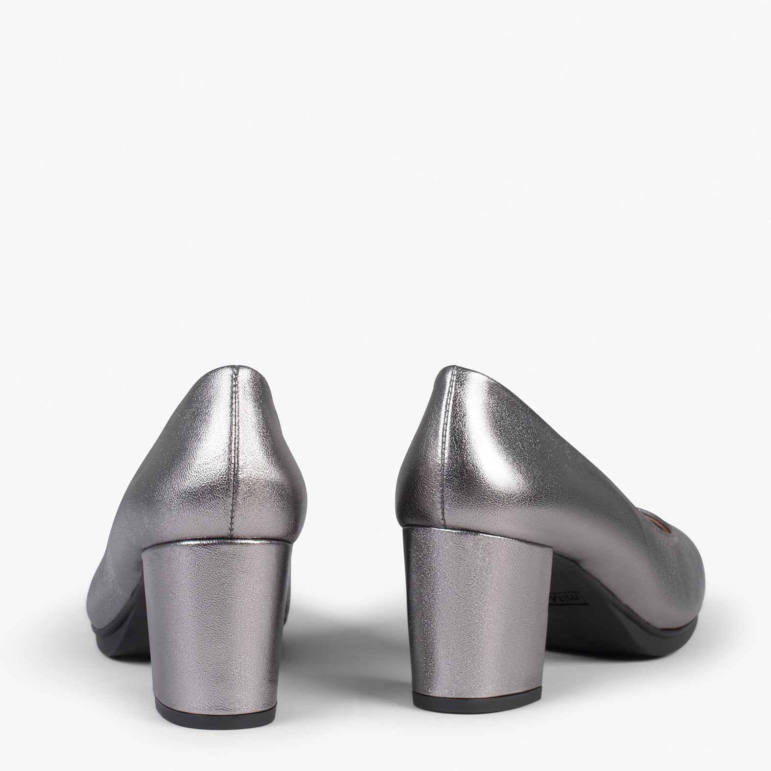 URBAN S SPLASH - Zapatos de piel metalizada PLATEADO - miMaO ®