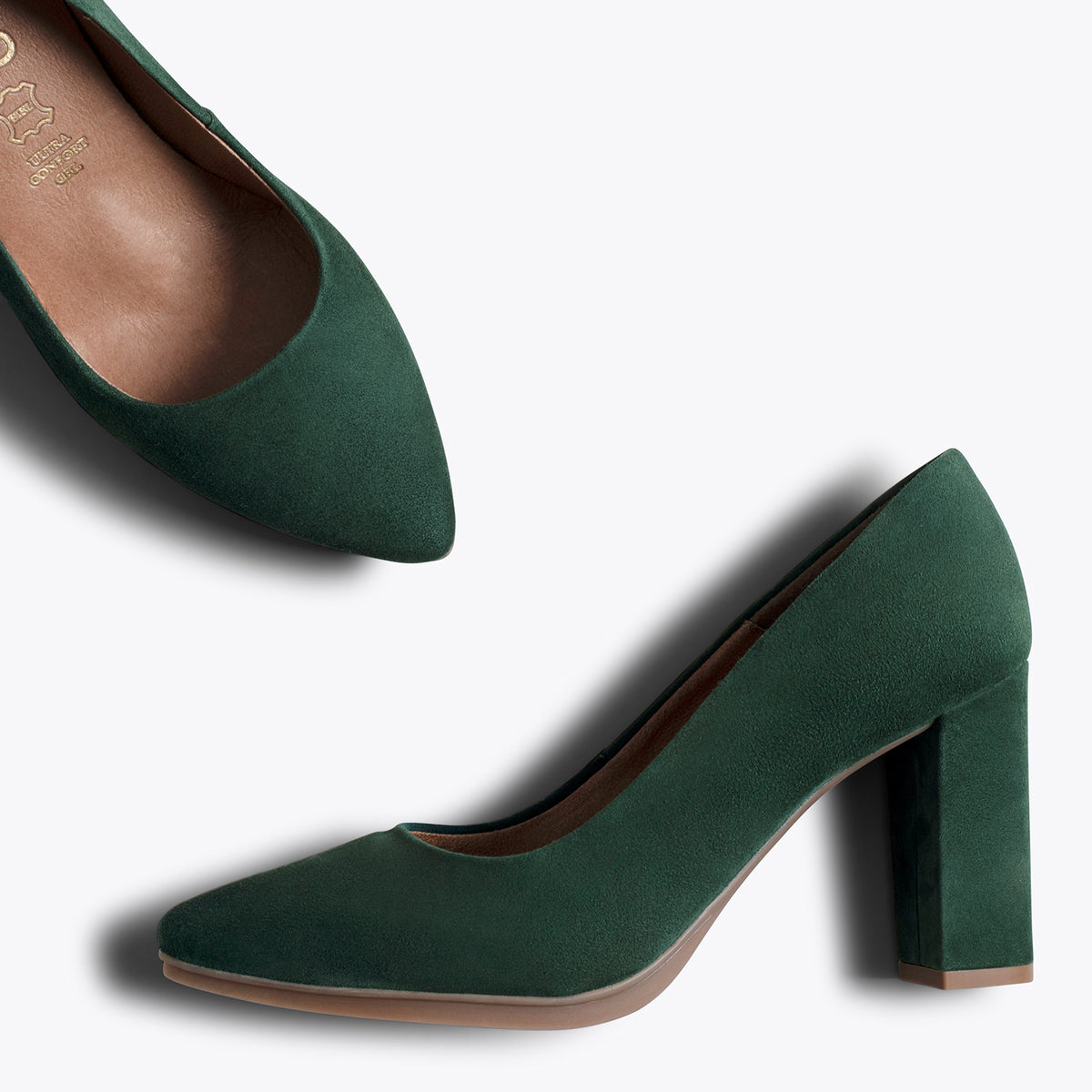 URBAN - Zapatos VERDES de tacón alto
