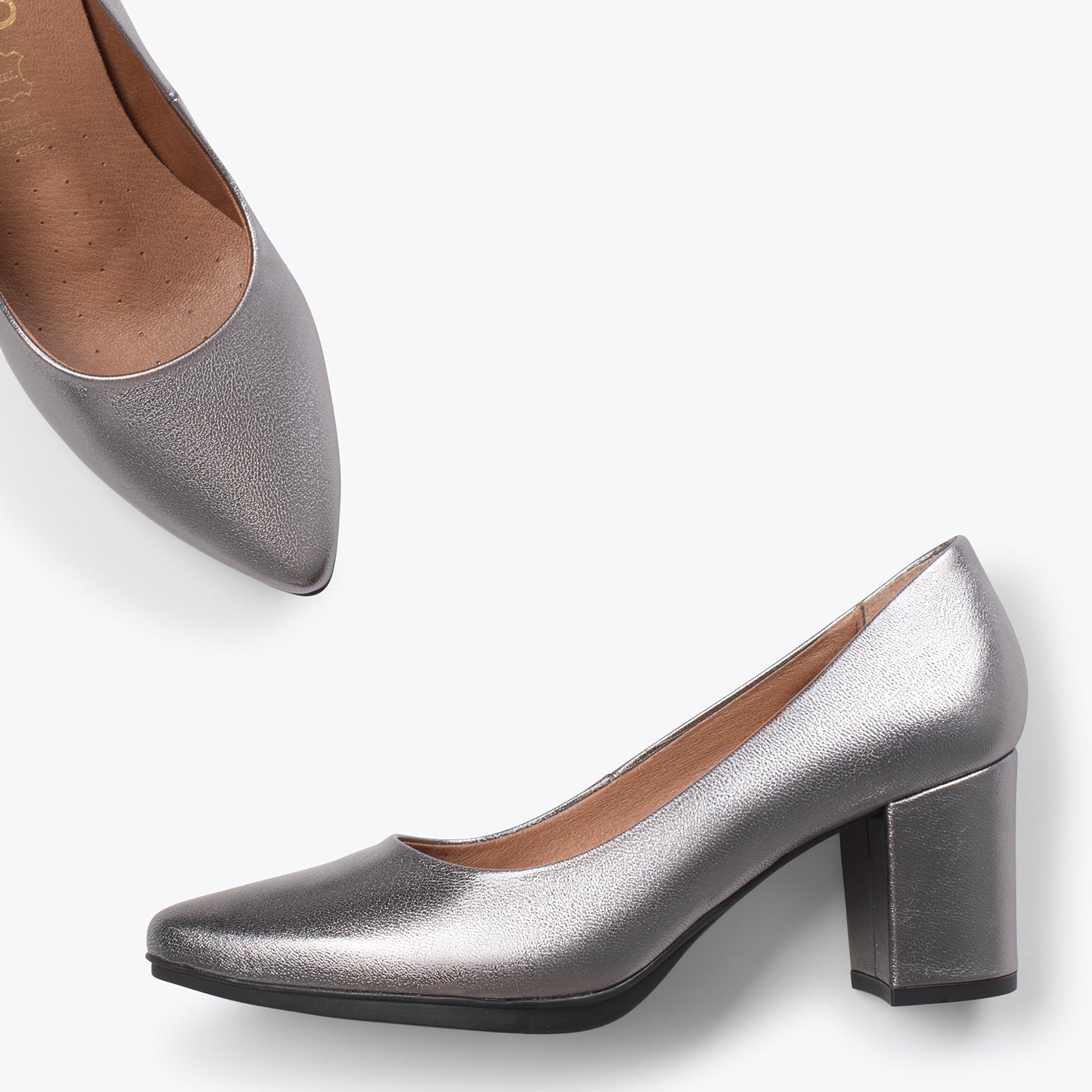 URBAN S SPLASH - Zapatos de piel metalizada PLATEADO - miMaO ®