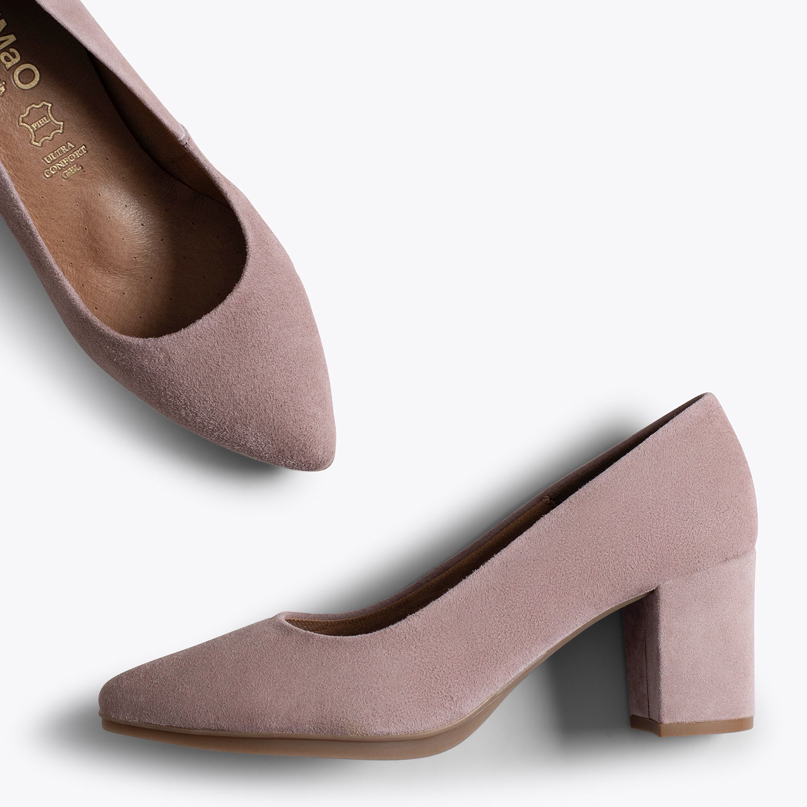 URBAN S - ASH PINK mid heel