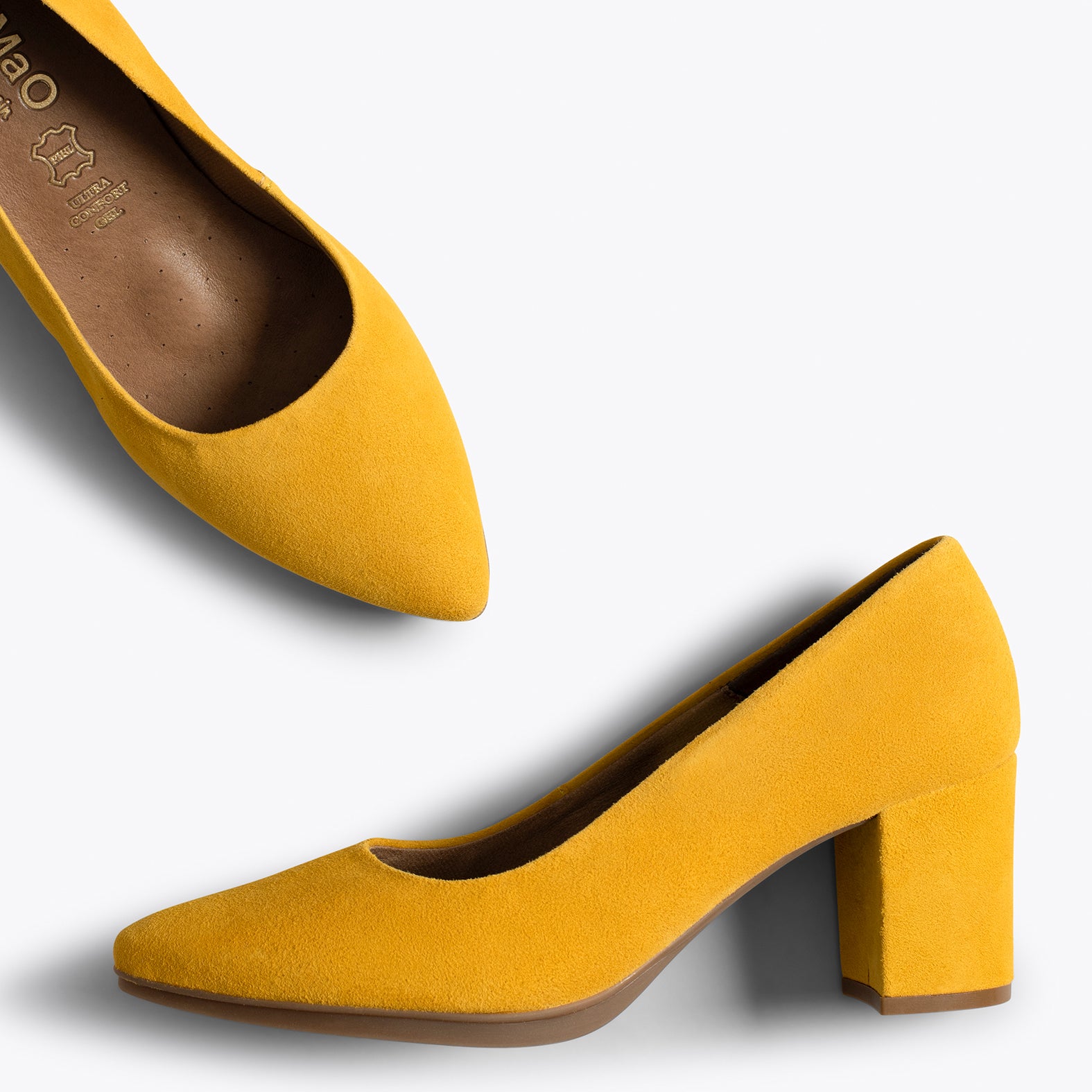 URBAN S - YELLOW mid heel