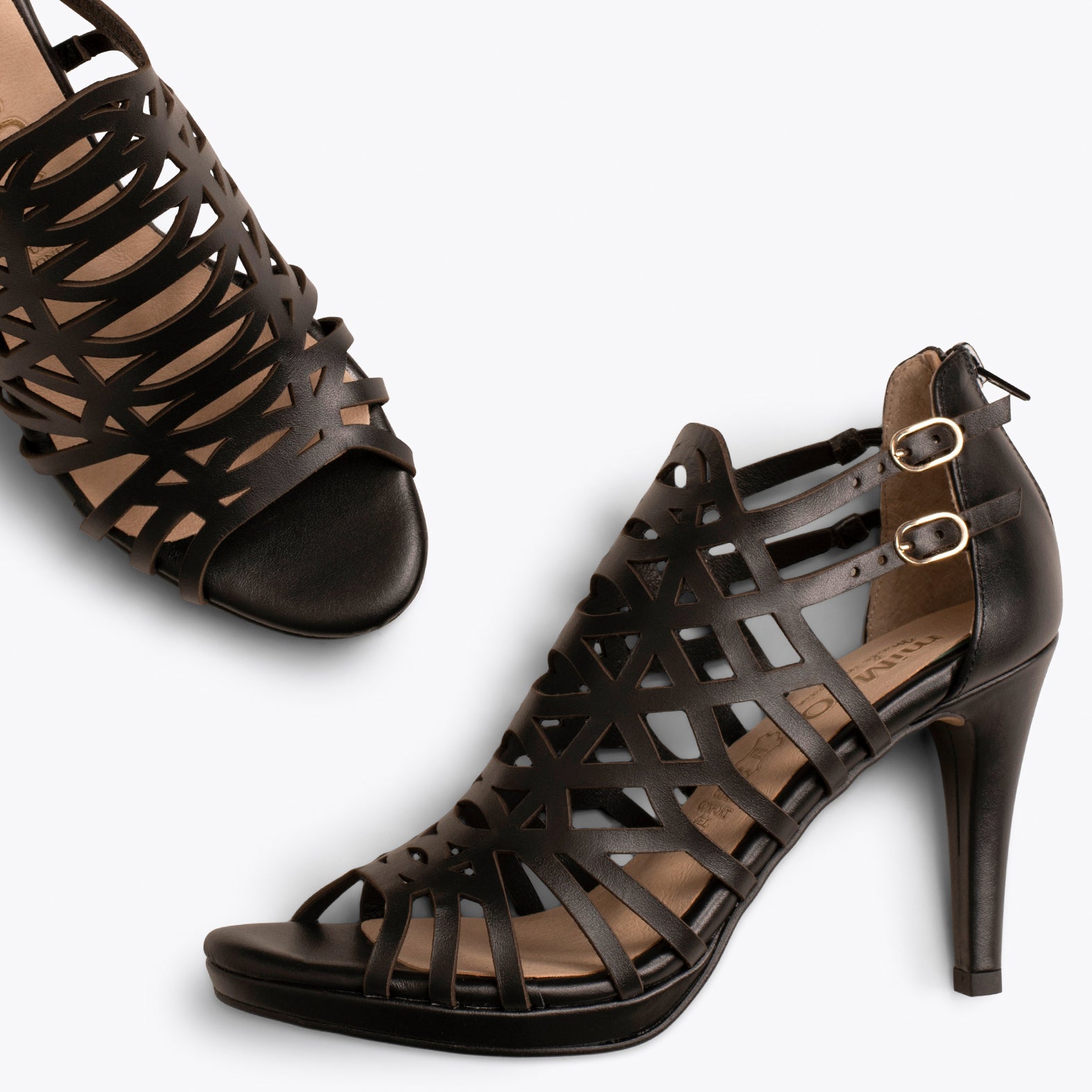 GALA – BLACK high heel party sandals