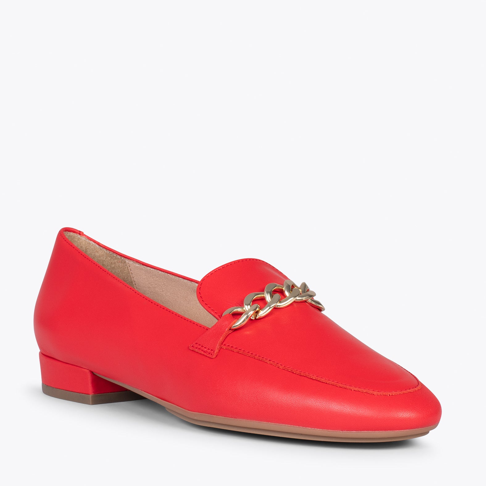 CHAIN – RED elegant moccasins