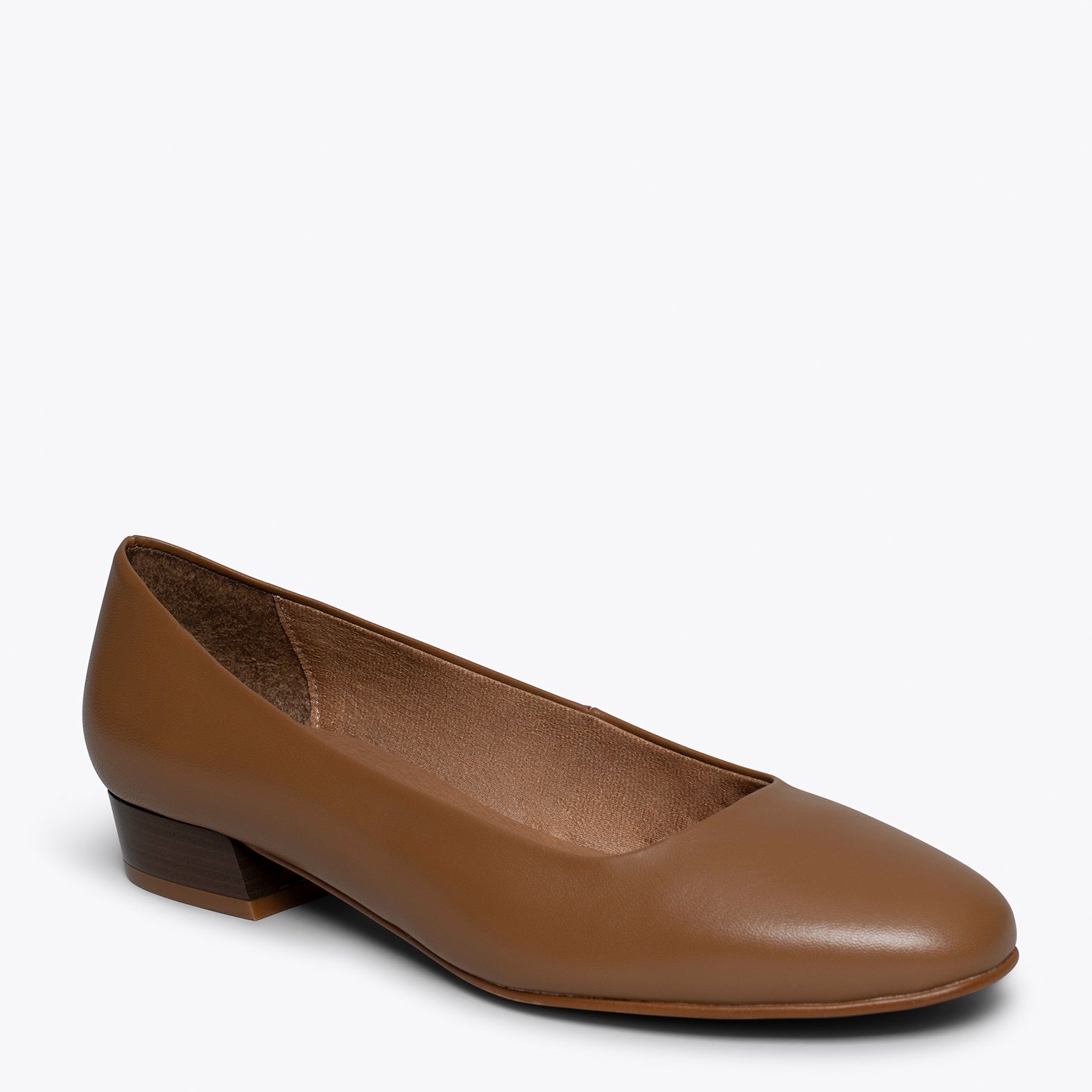 URBAN XS  - CAMEL low heel shoe