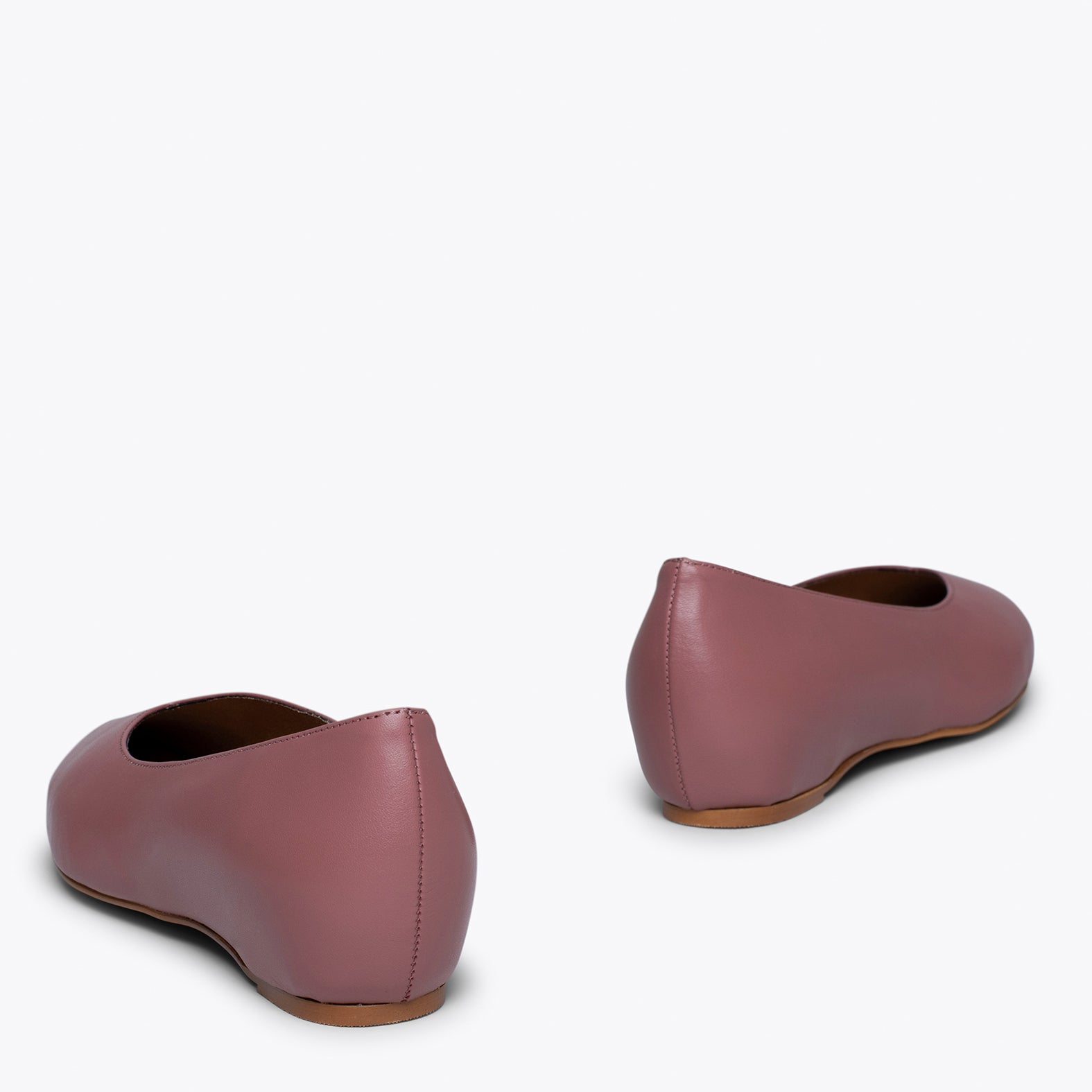 URBAN WEDGE- ASH PINK flat shoes with hidden wedge