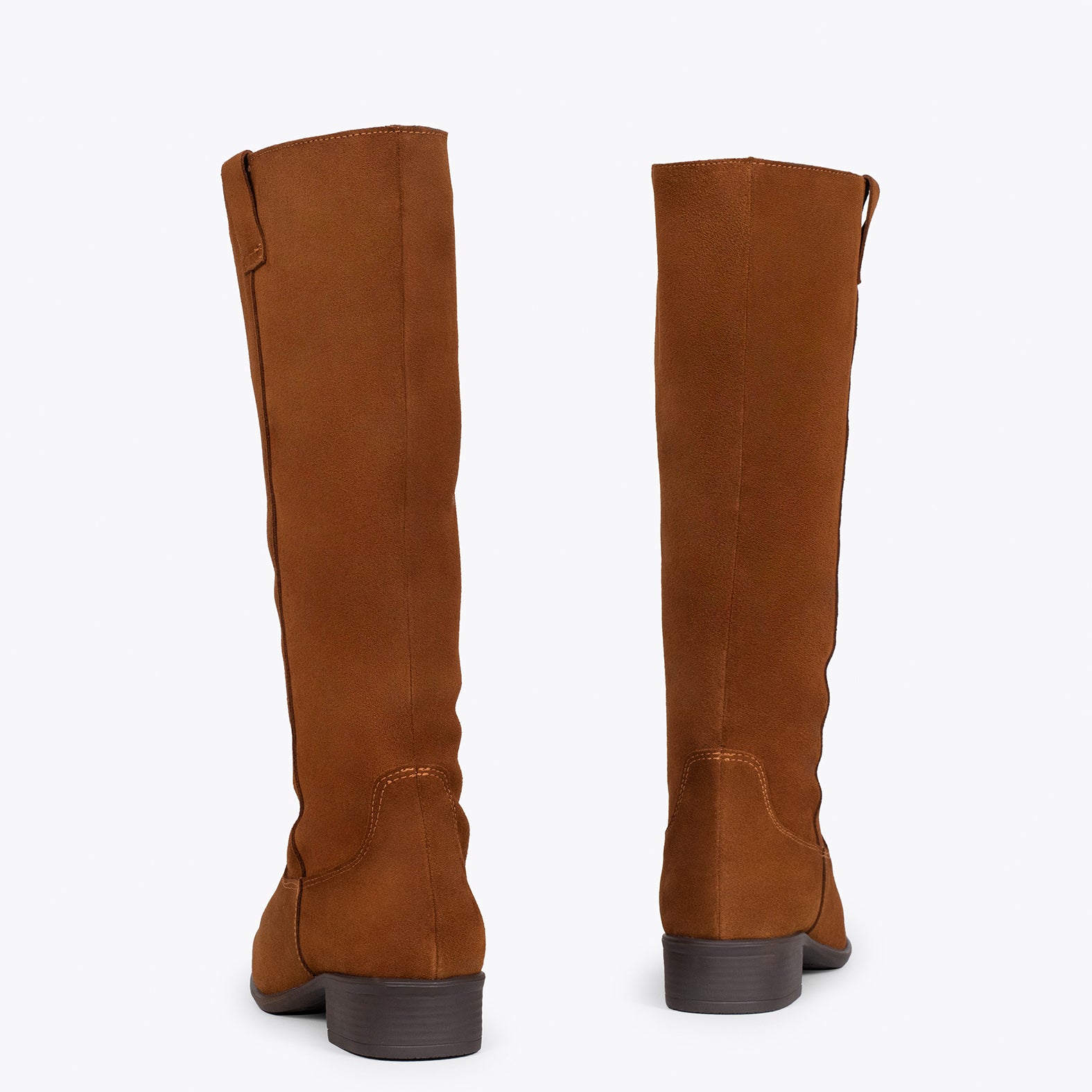 TEXAS – CAMEL low heel boot