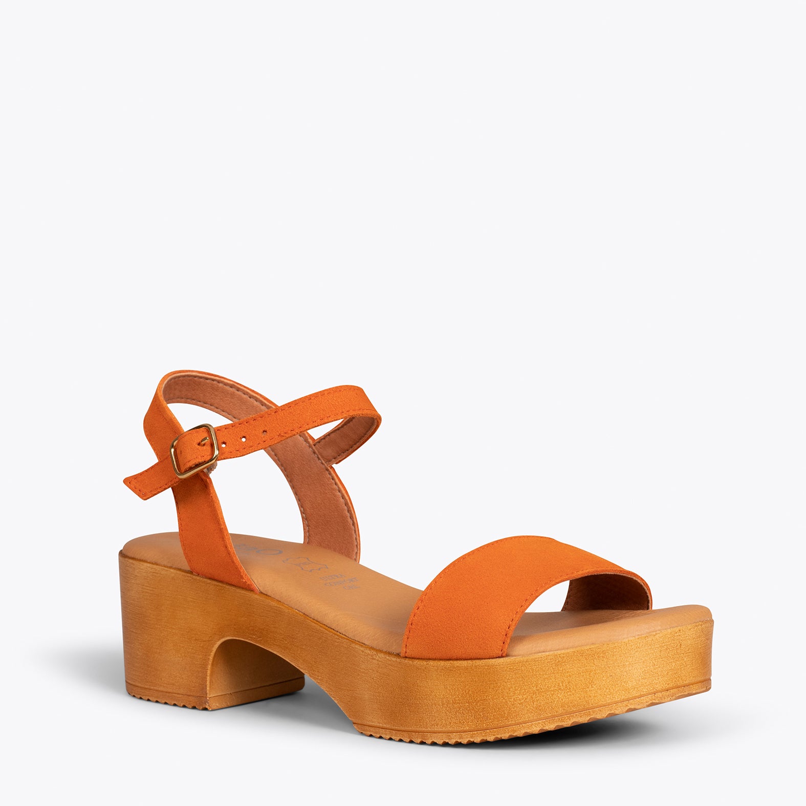 CALA – ORANGE sandals with platform