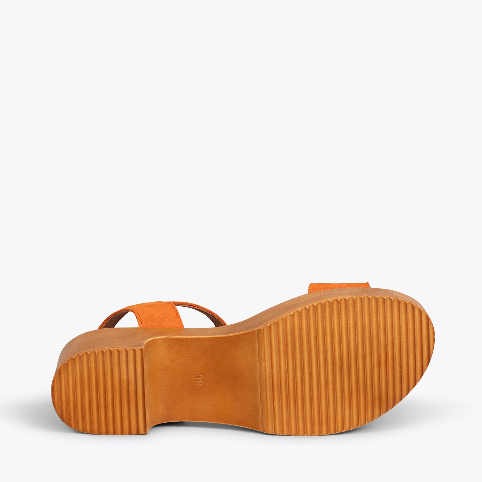 CALA – ORANGE sandals with platform
