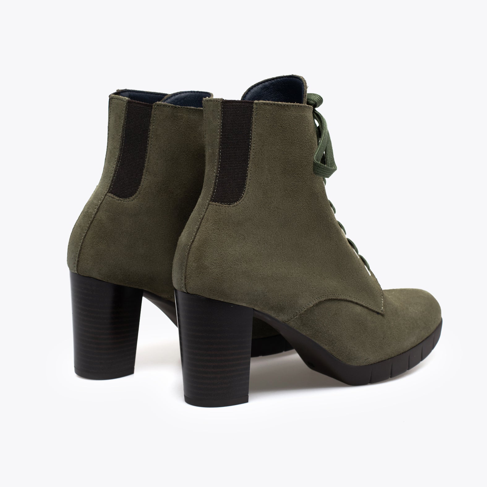 SKINNY - GREEN high heel ankle boot