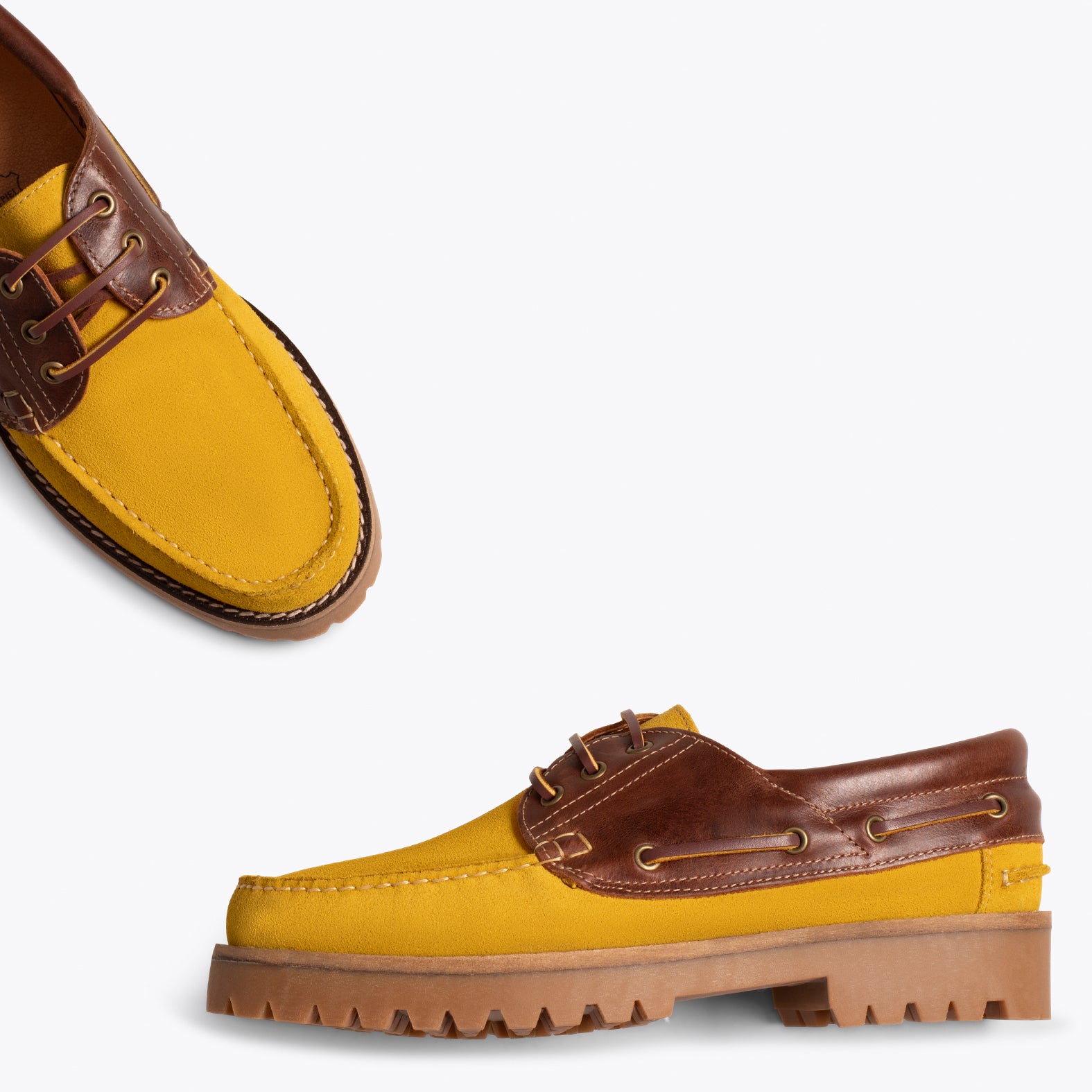 Yellow Boat Shoes for Men Men s Leather Shoes miMaO miMaO