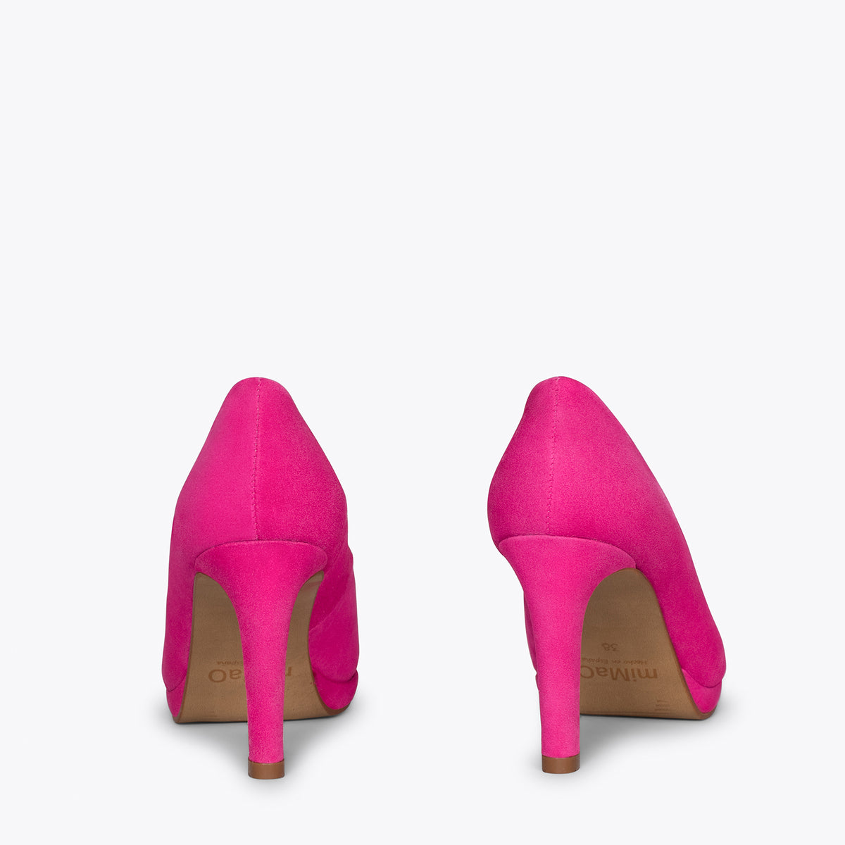 PLATAFORMA - Zapatos de tacón alto y plataforma FUCSIA
