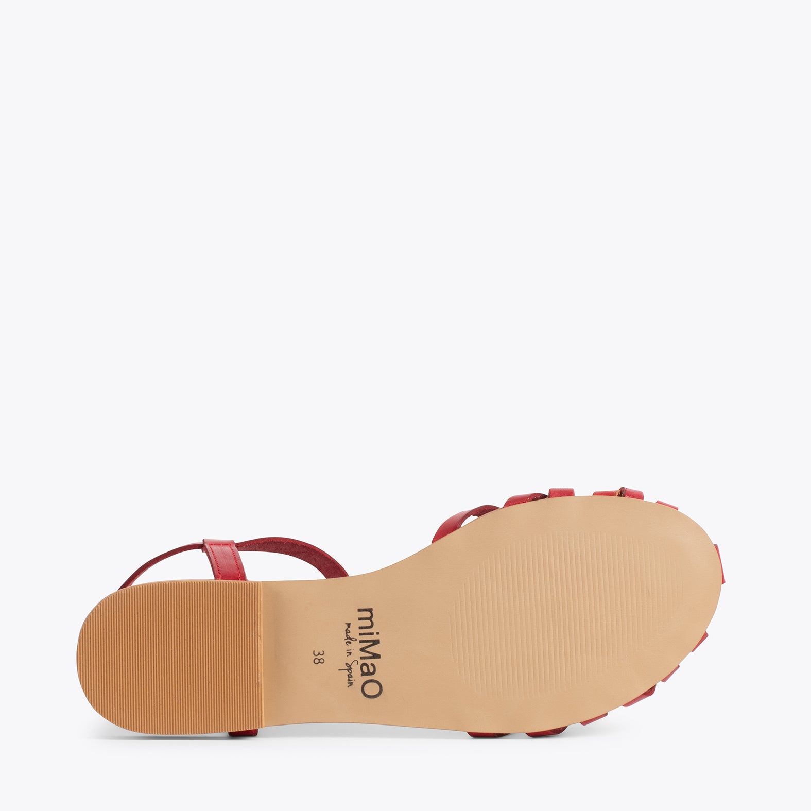BEACH - RED sandal with straps