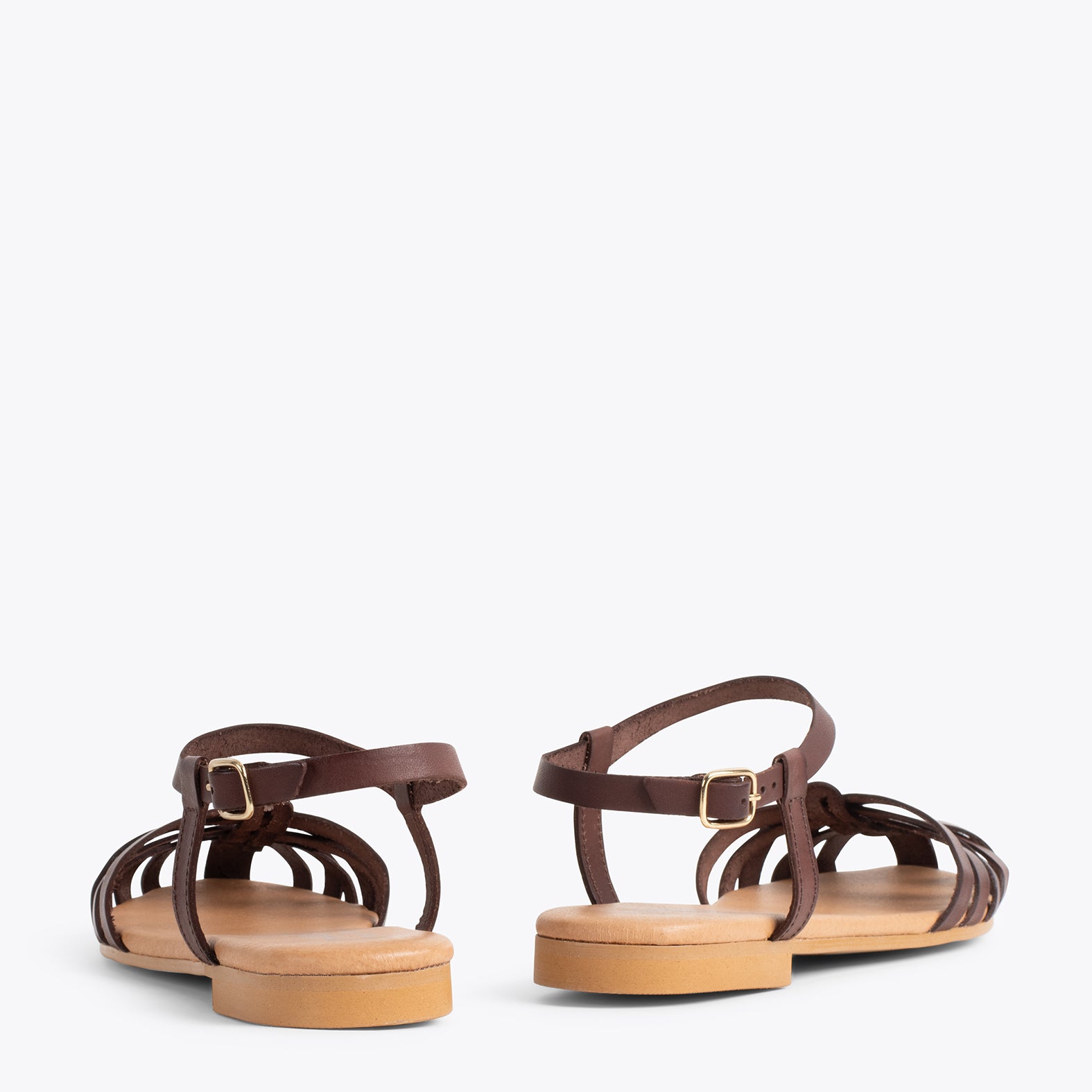 BEACH - BROWN sandal with straps