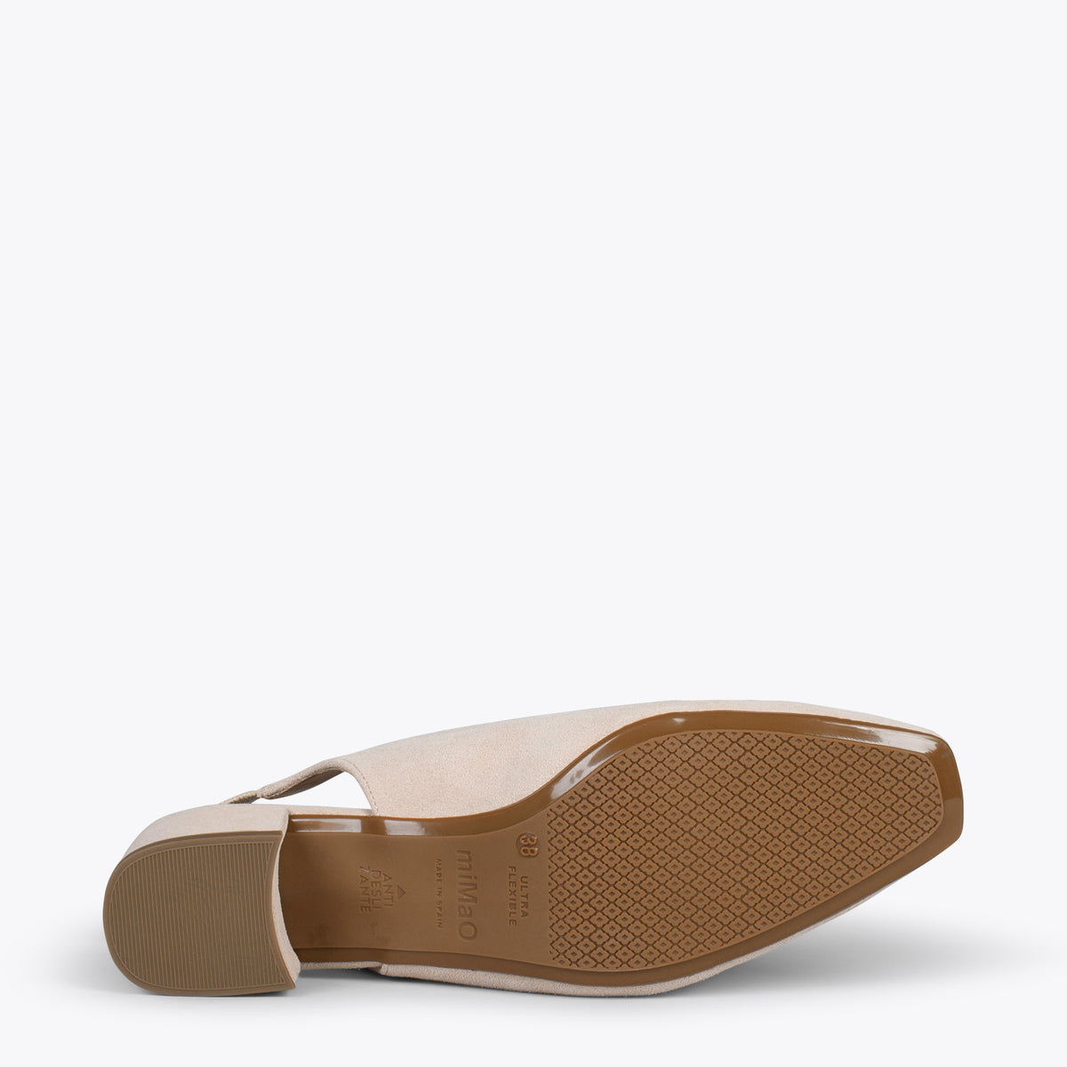 URBAN LADY – Zapatos de tacón destalonados BEIGE