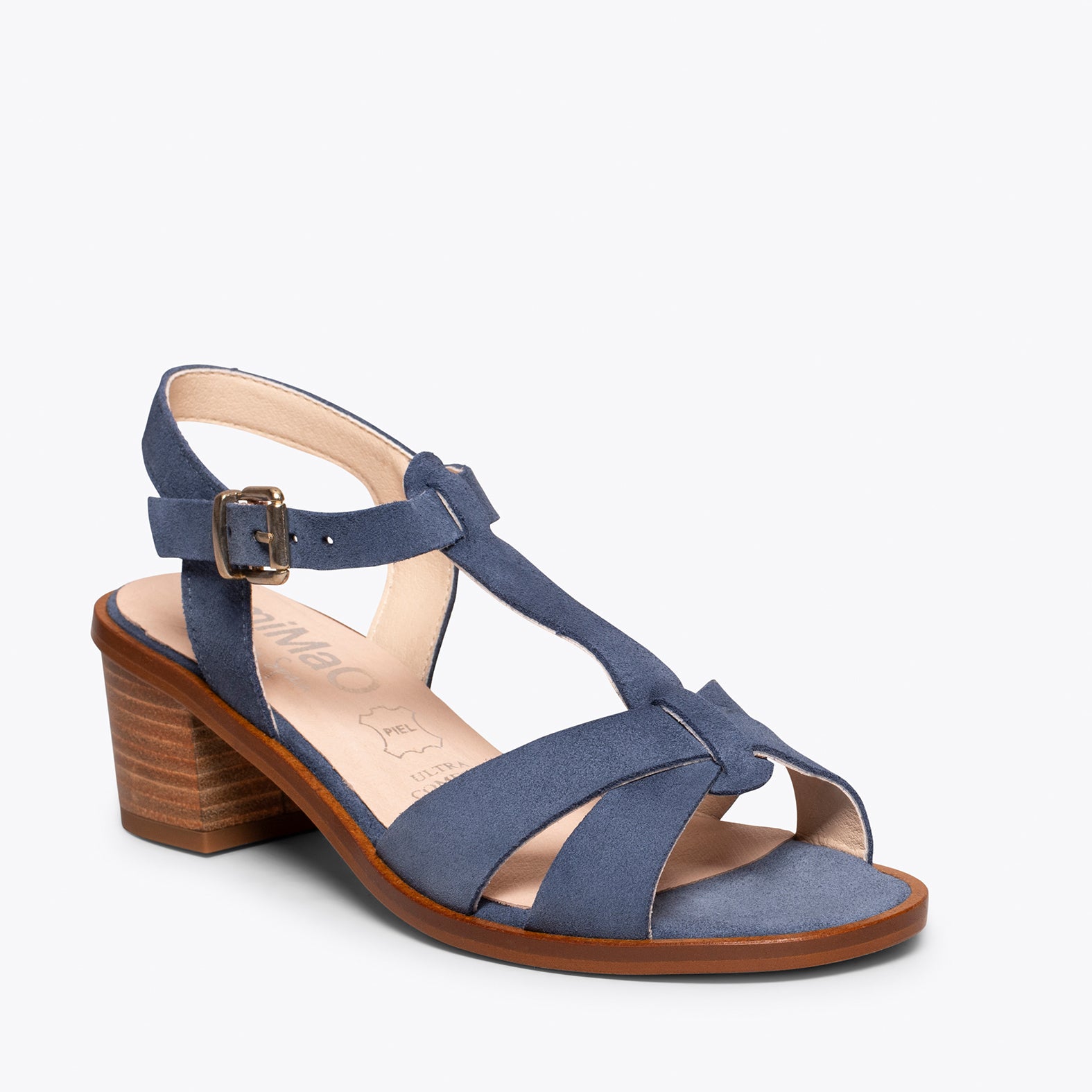 DALIA – BLUE low heel sandal