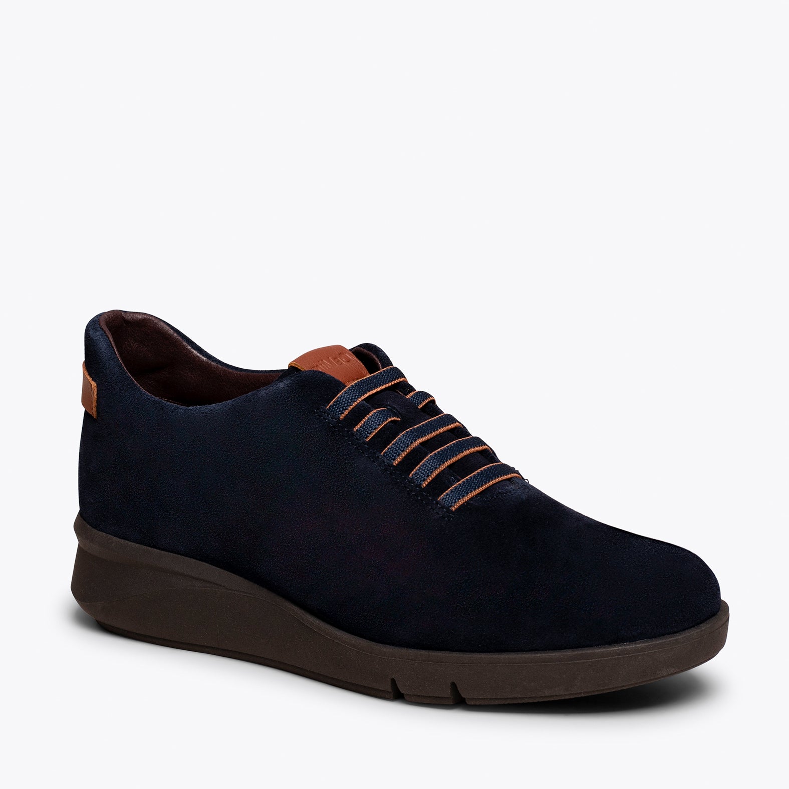 FLY – NAVY casual sneaker with elastic laces