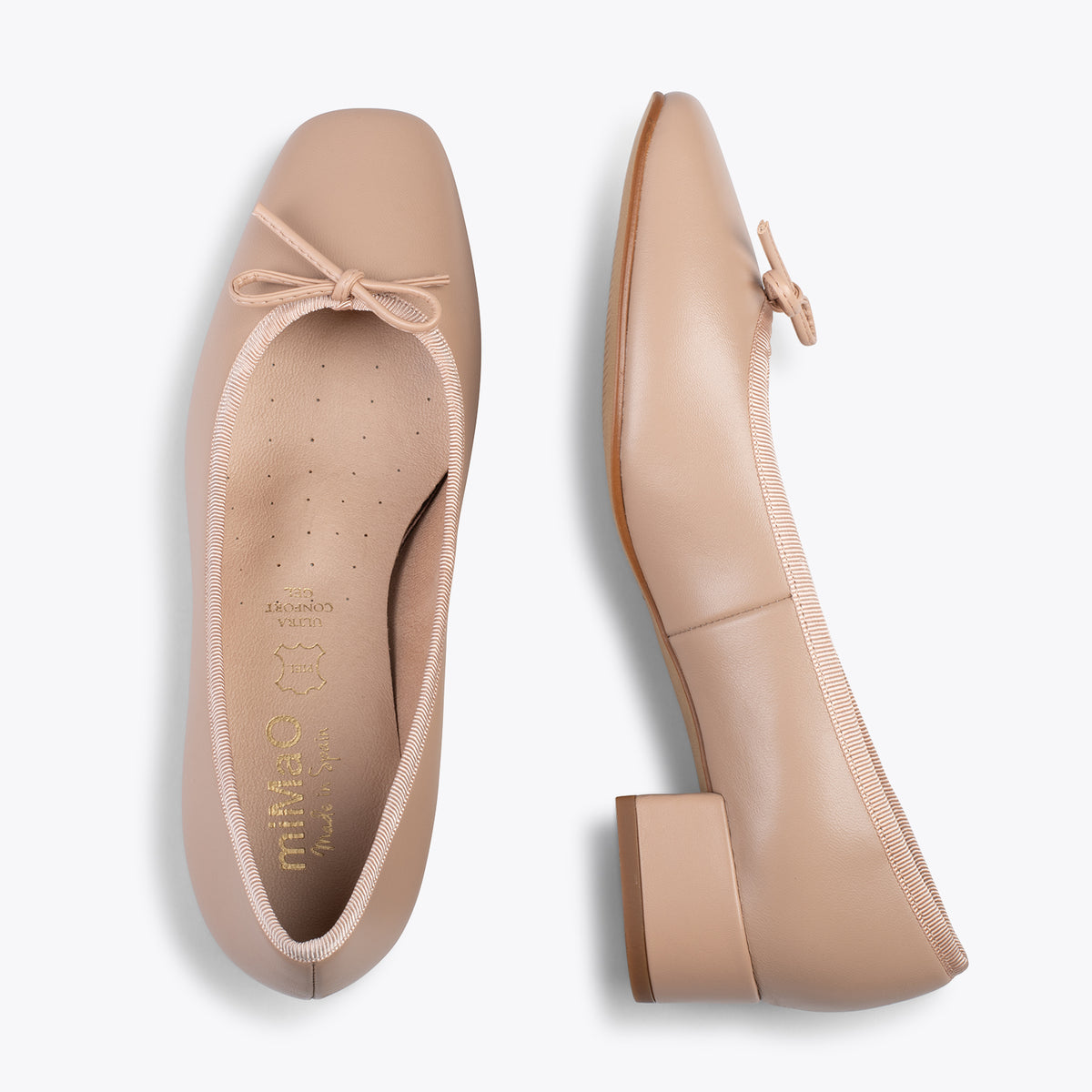 OPERA – NUDE ballerina with heel