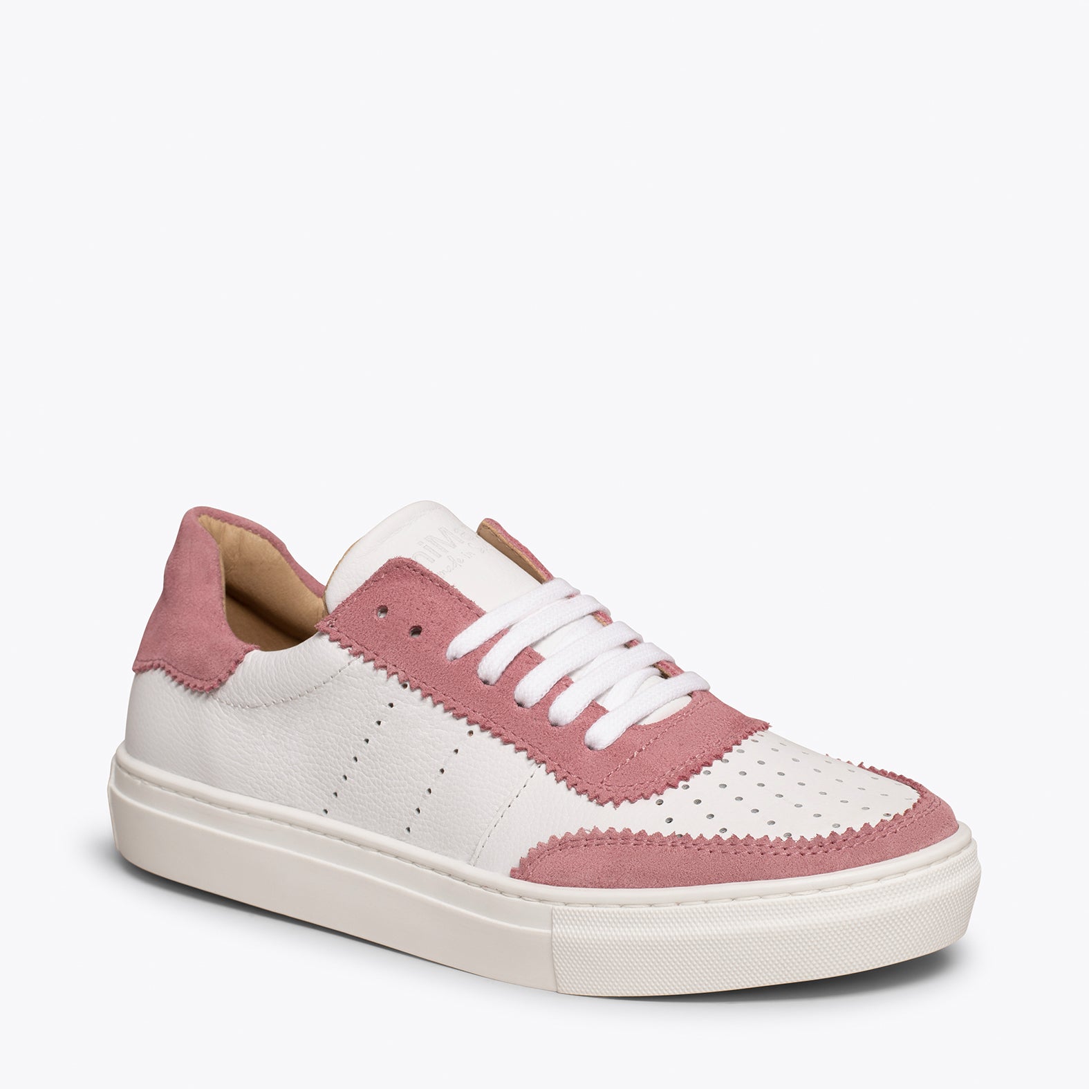 ROLLER - Sneakers pour femme blanches feston ROSE