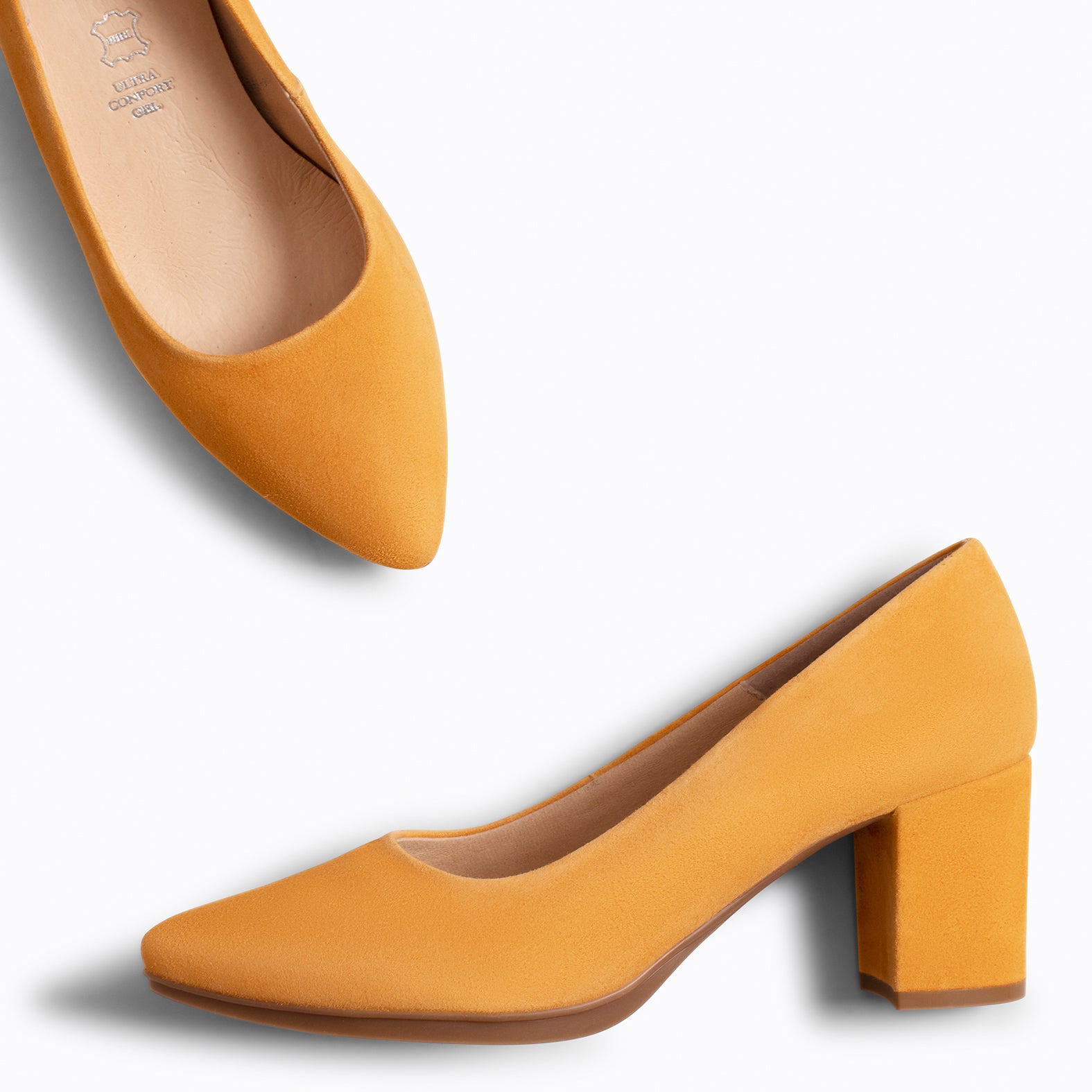 URBAN S – MUSTARD mid heel