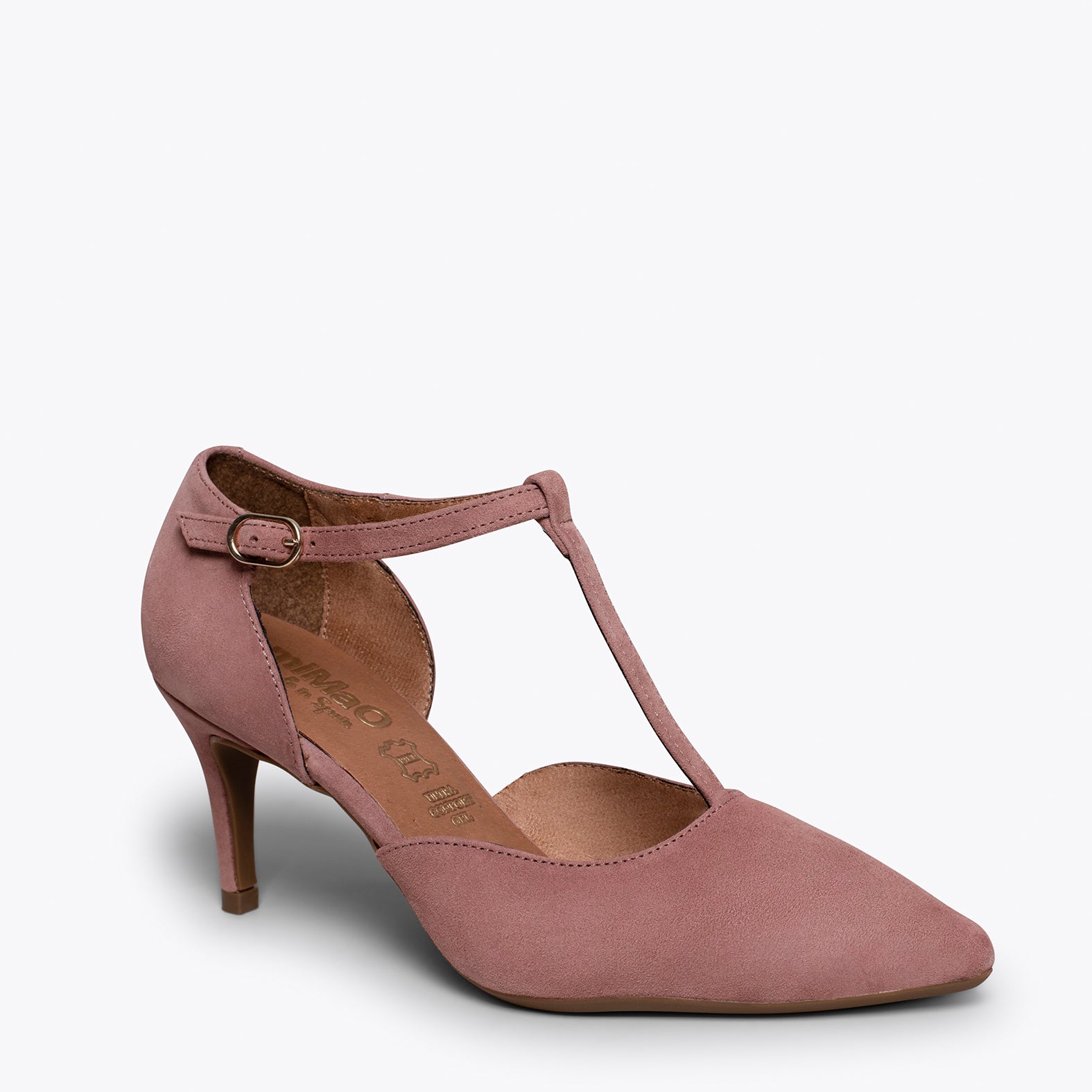 COCKTAIL – ASH PINK elegant mid heel shoes