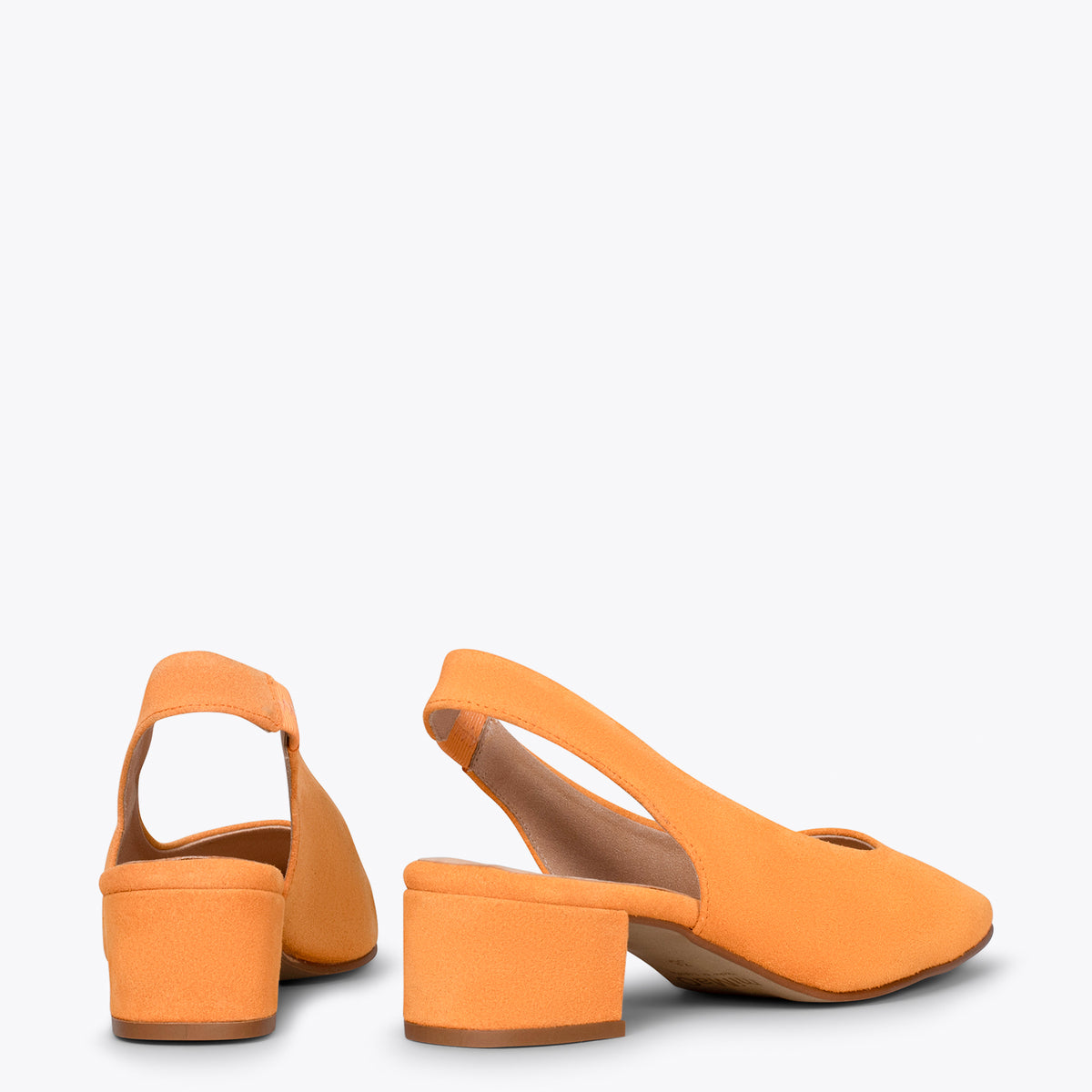 URBAN LADY – Zapatos de tacón destalonados NARANJA