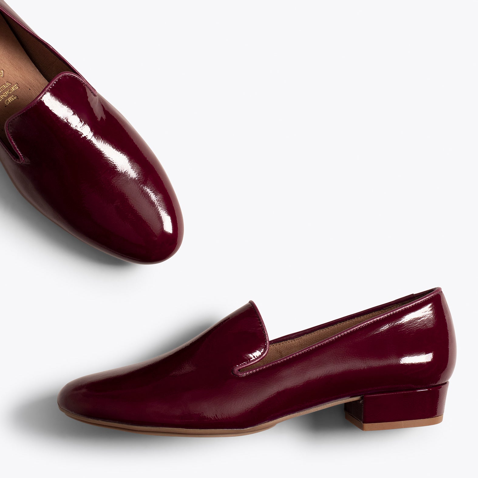 OPERA Loafer de mujer Burdeos de charol - miMaO ®