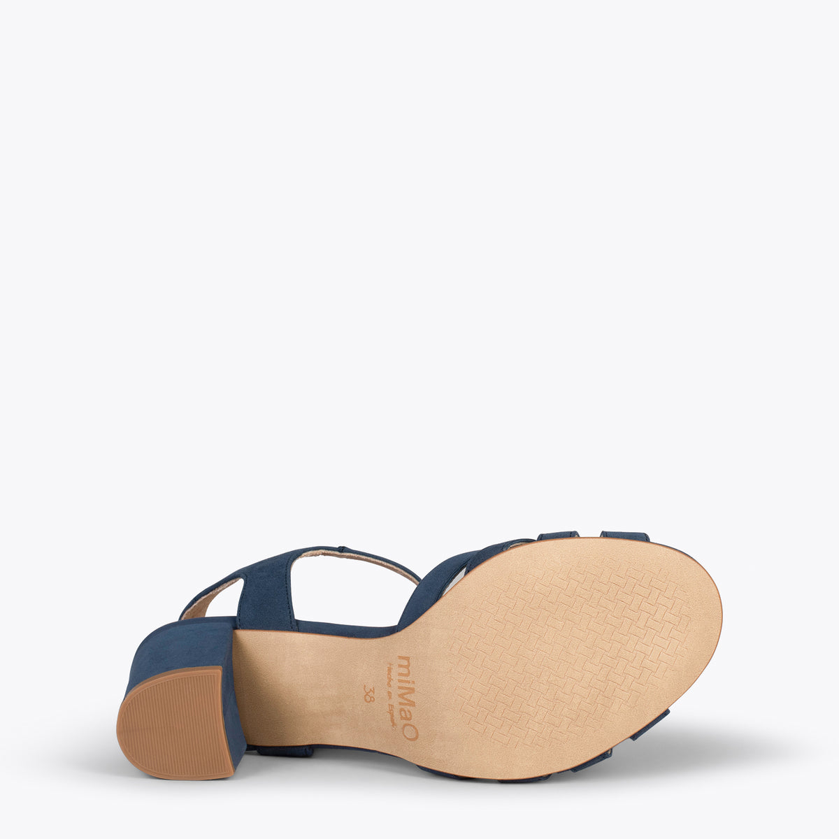 MUSE – NAVY block heel sandals
