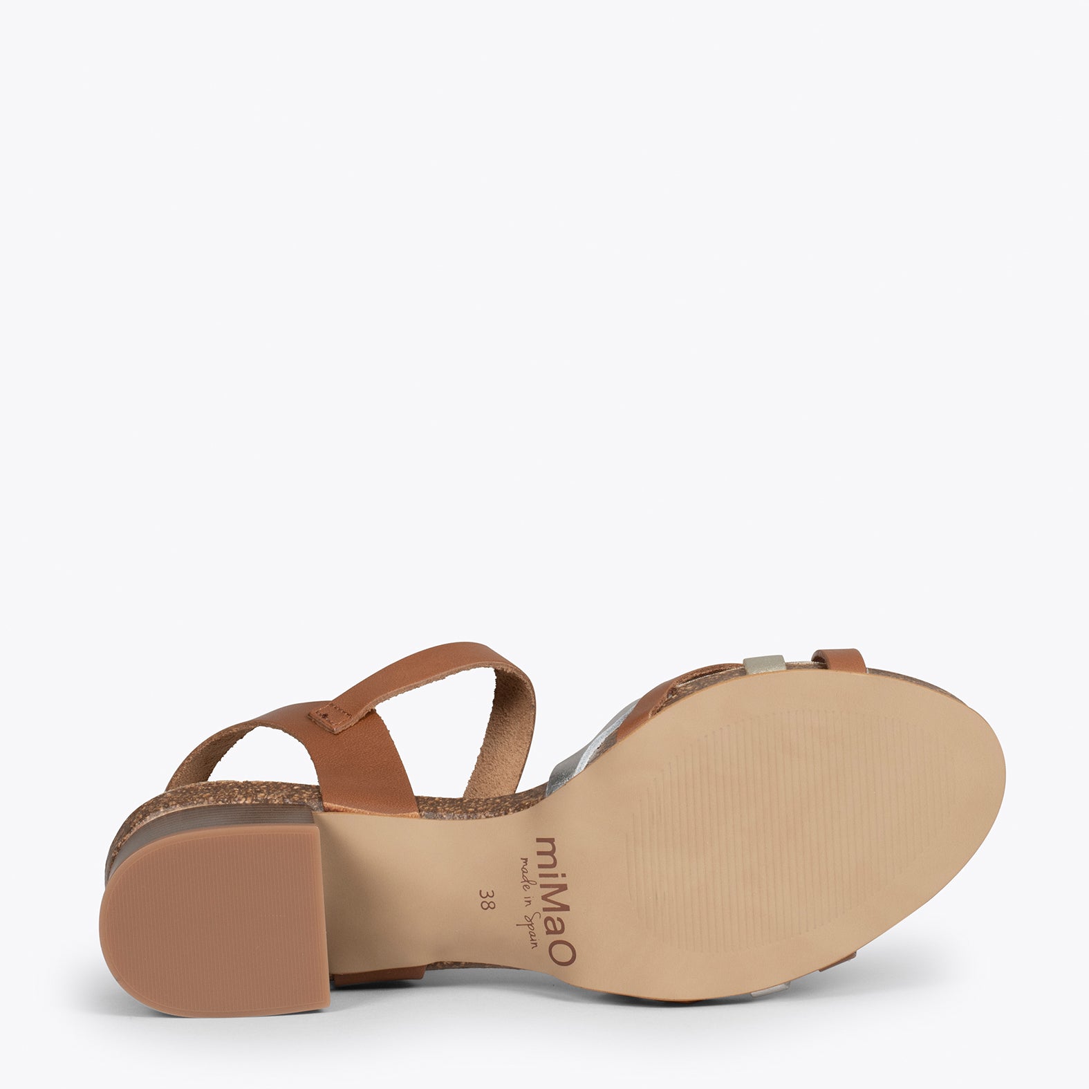 FLEX – BROWN BIO mid heel sandals