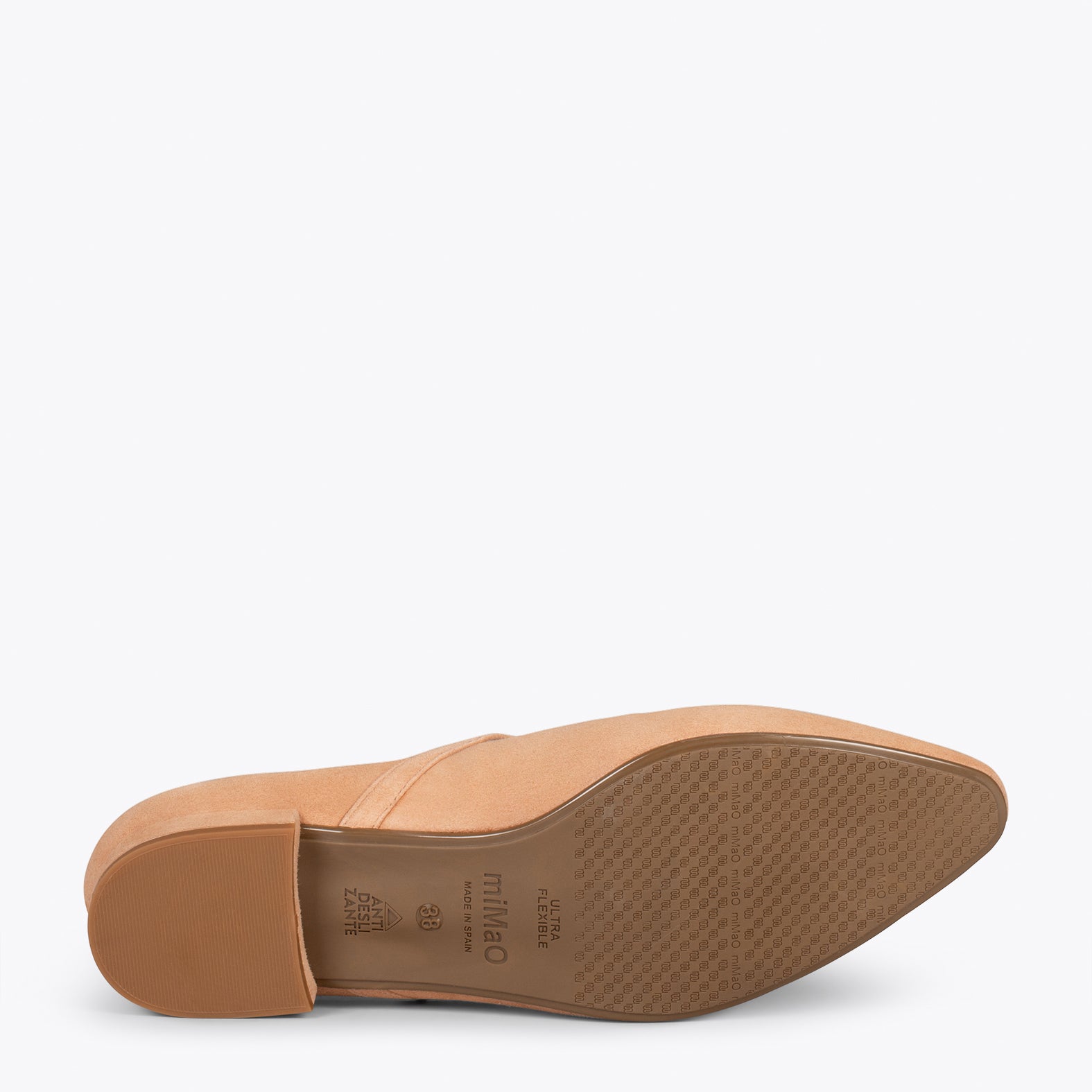 MARY-JANE – SAND buckled leather flats