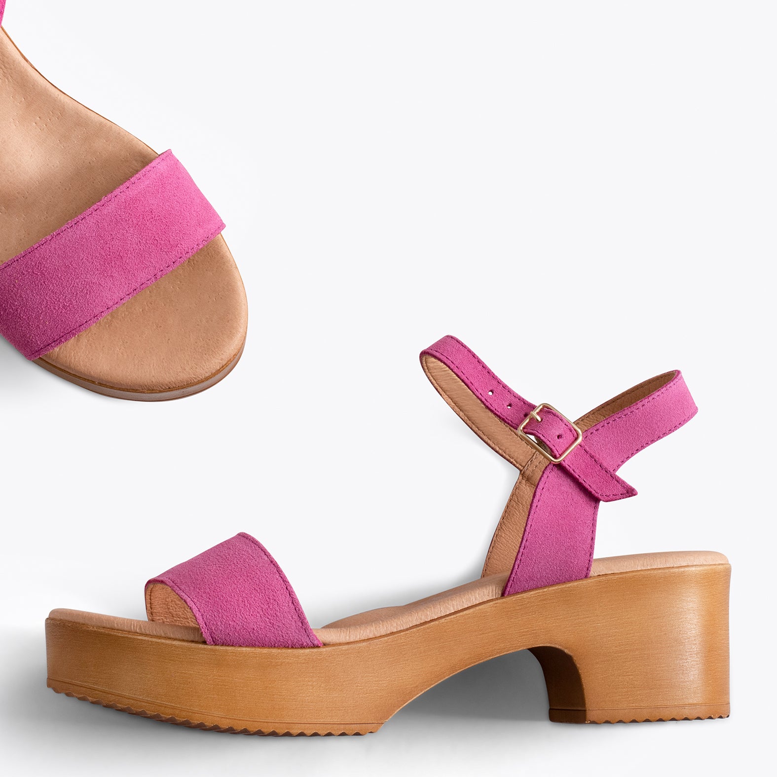 CALA – FUCHSIA sandals with platform
