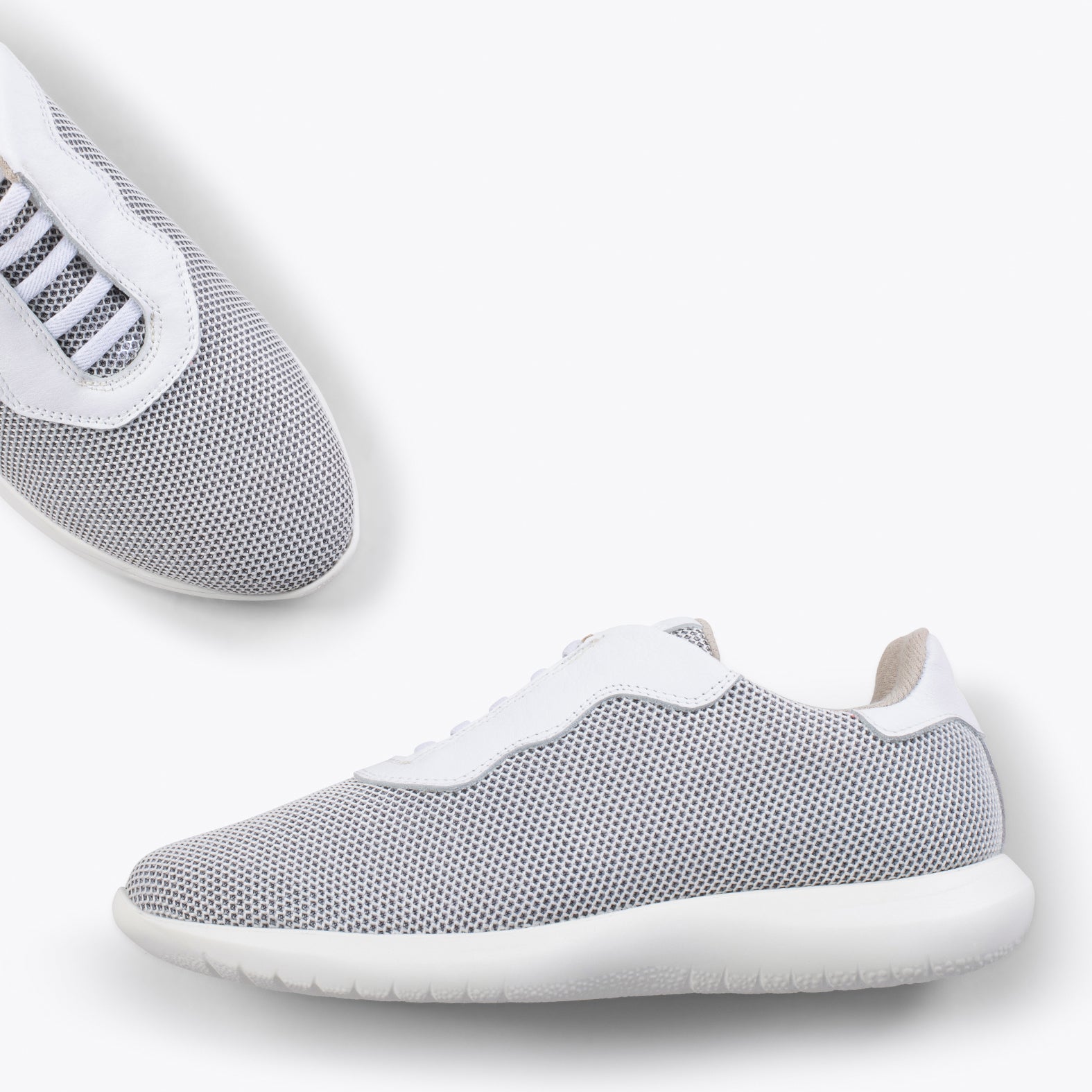 SPORT – WHITE comfortable sock-free sneakers