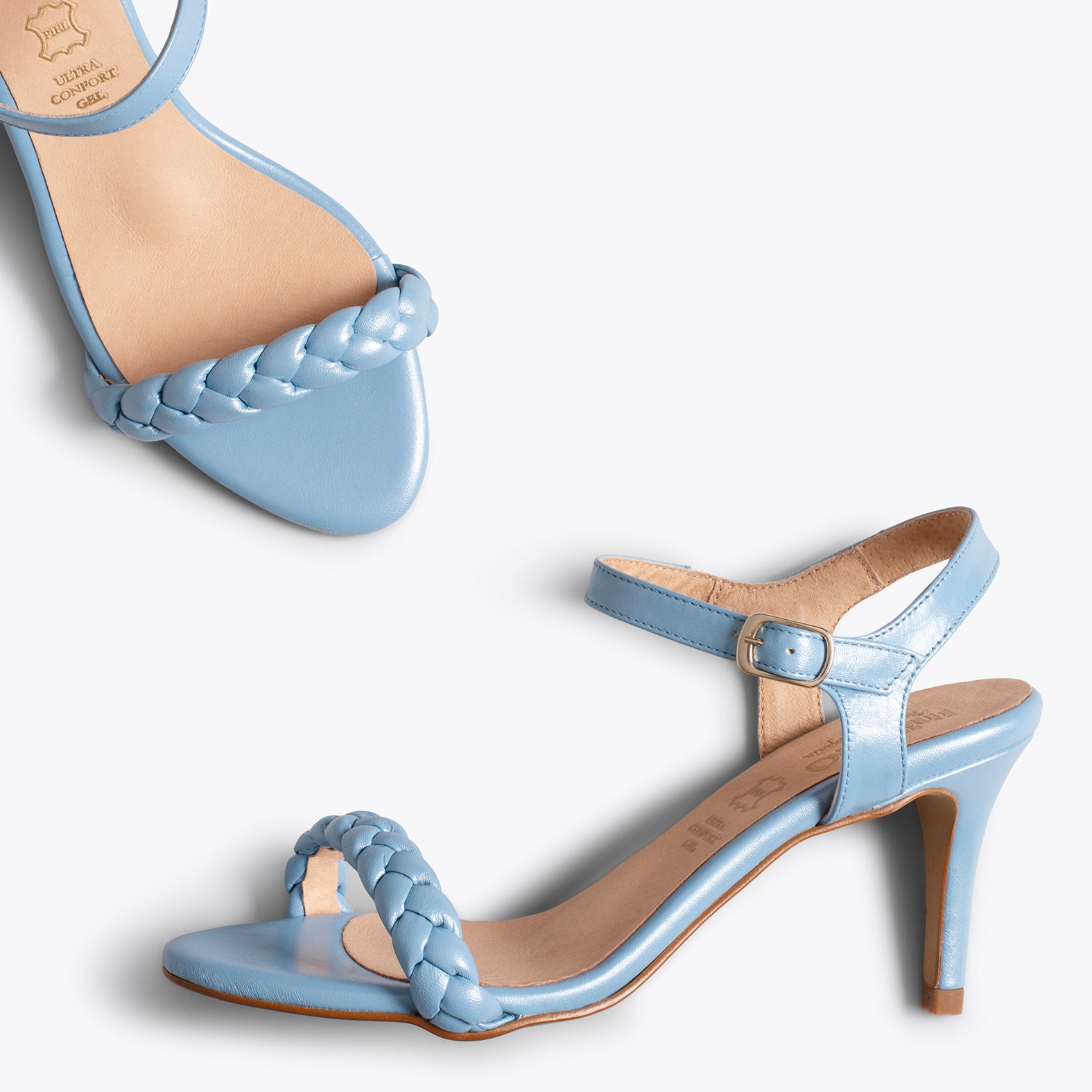 Baby blue 2025 sandals women's