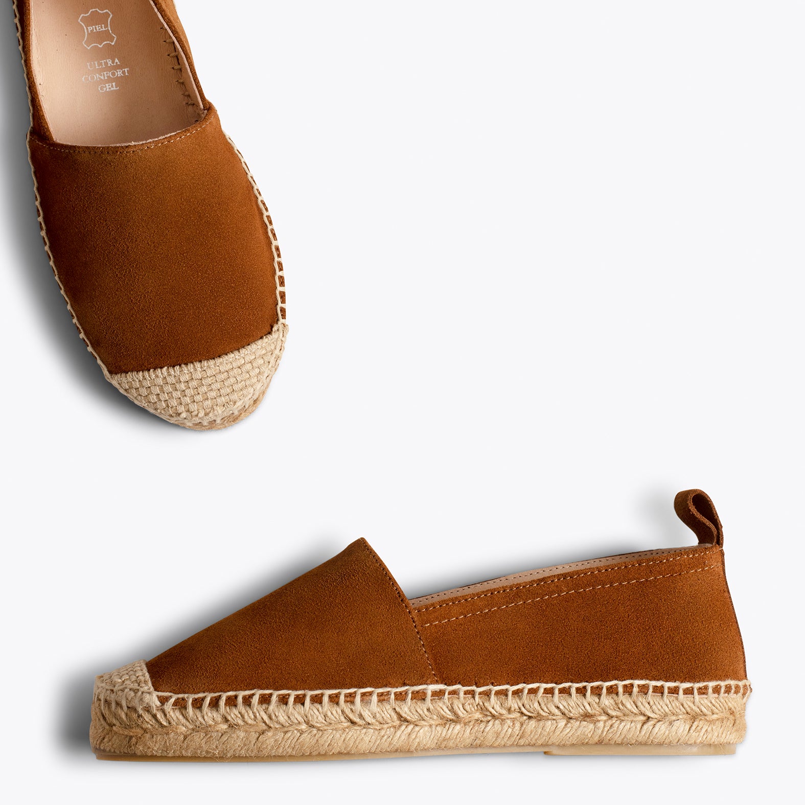 ESPADRILLE BROWN flat espadrille miMaO