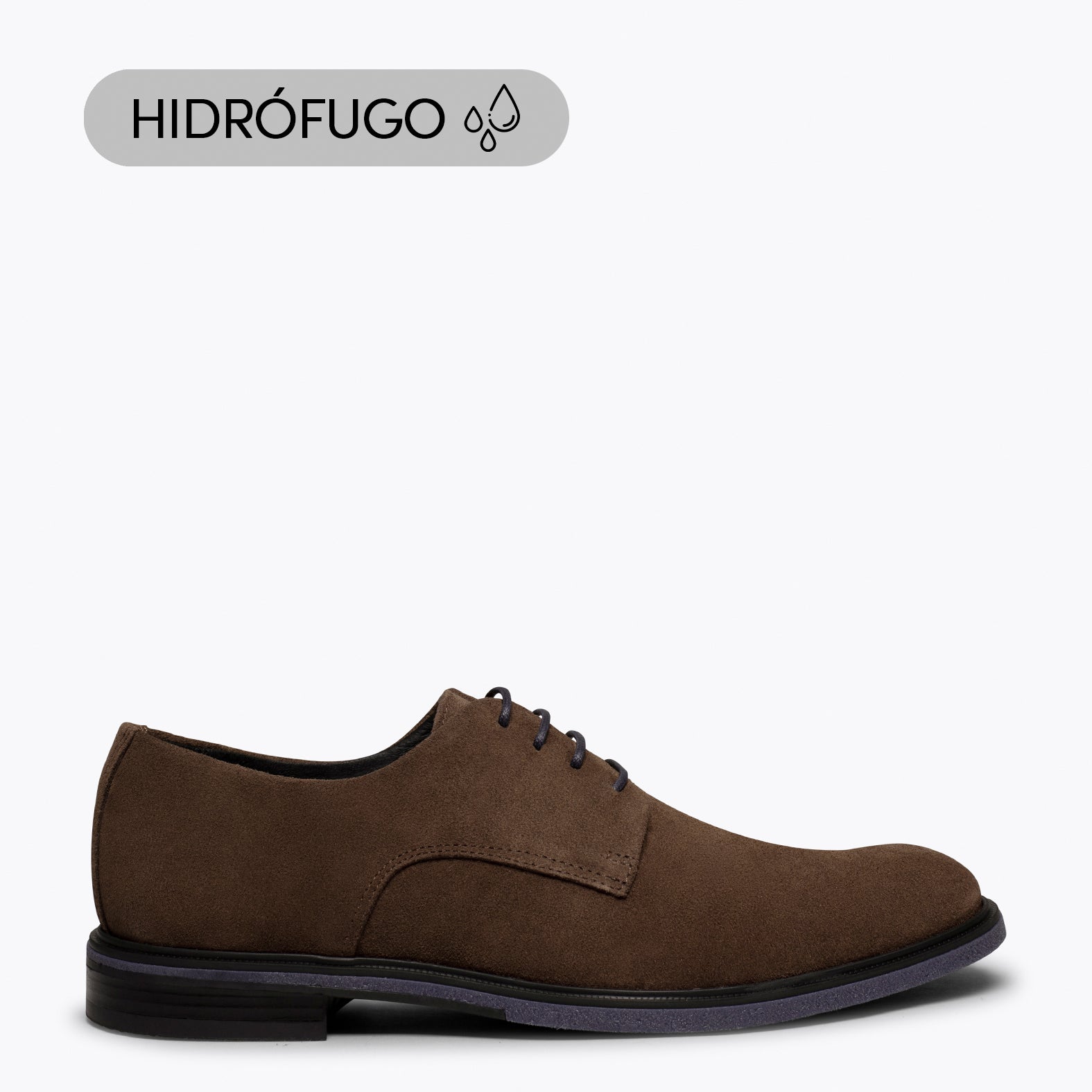 HARVARD- BROWN water-repellent shoe for men